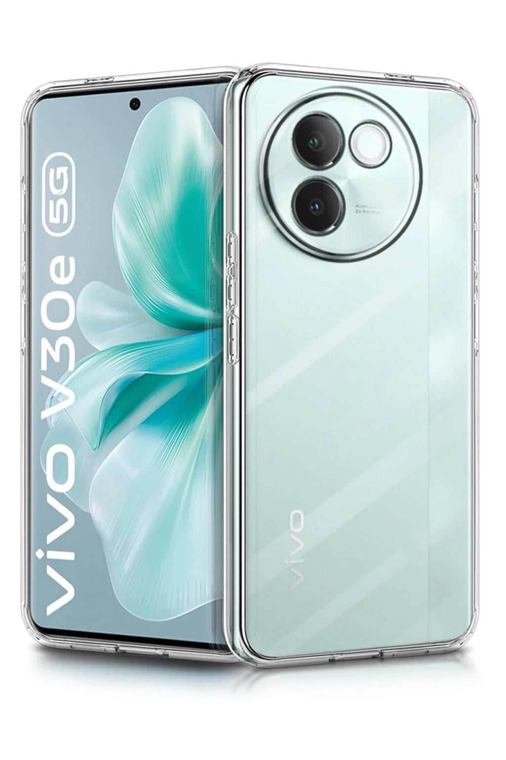 Mey İthalat® Vivo V30e Kılıf Lüx Şeffaf Silikon