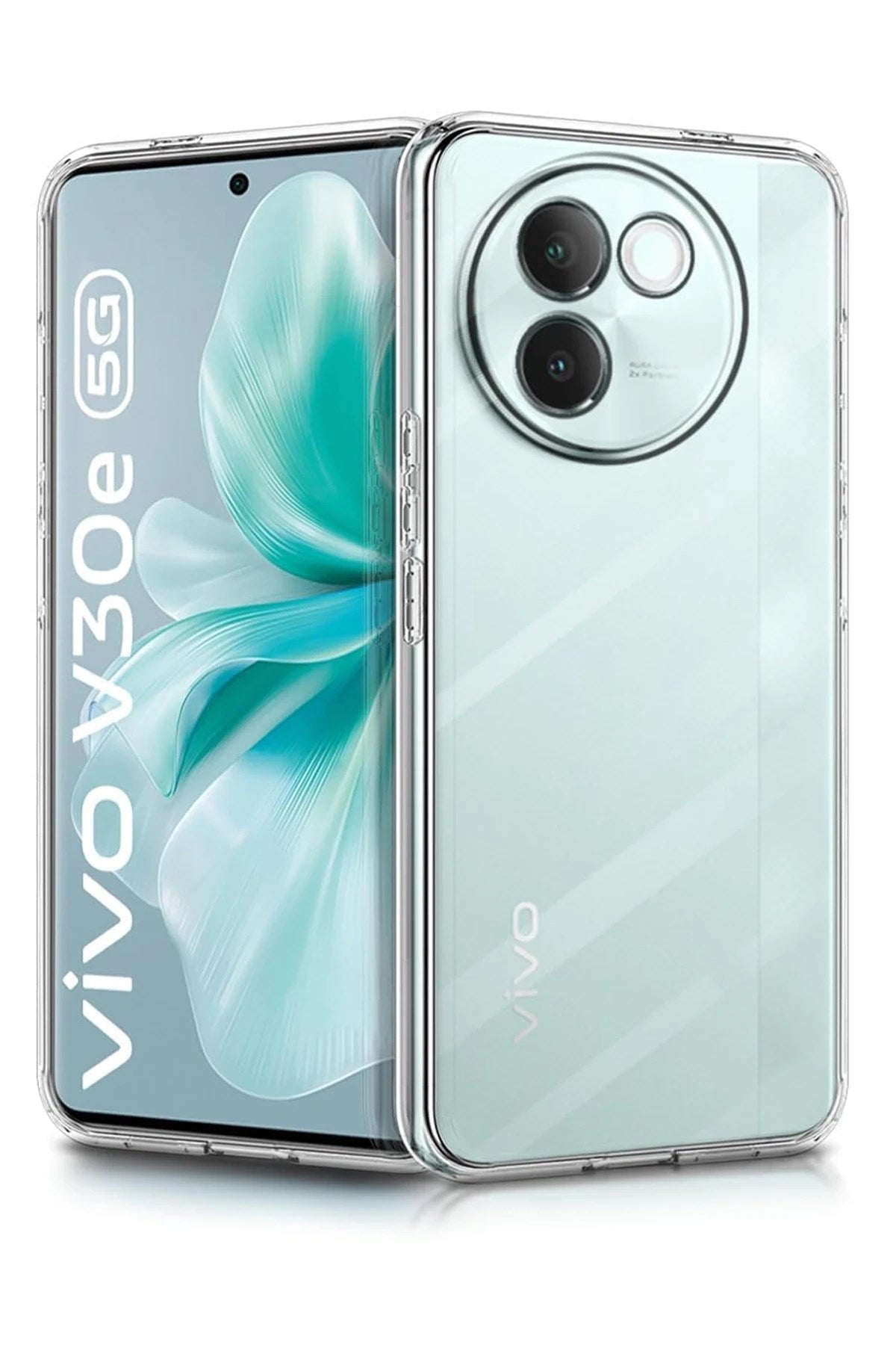 Mey İthalat® Vivo V30e Kılıf Lüx Şeffaf Silikon
