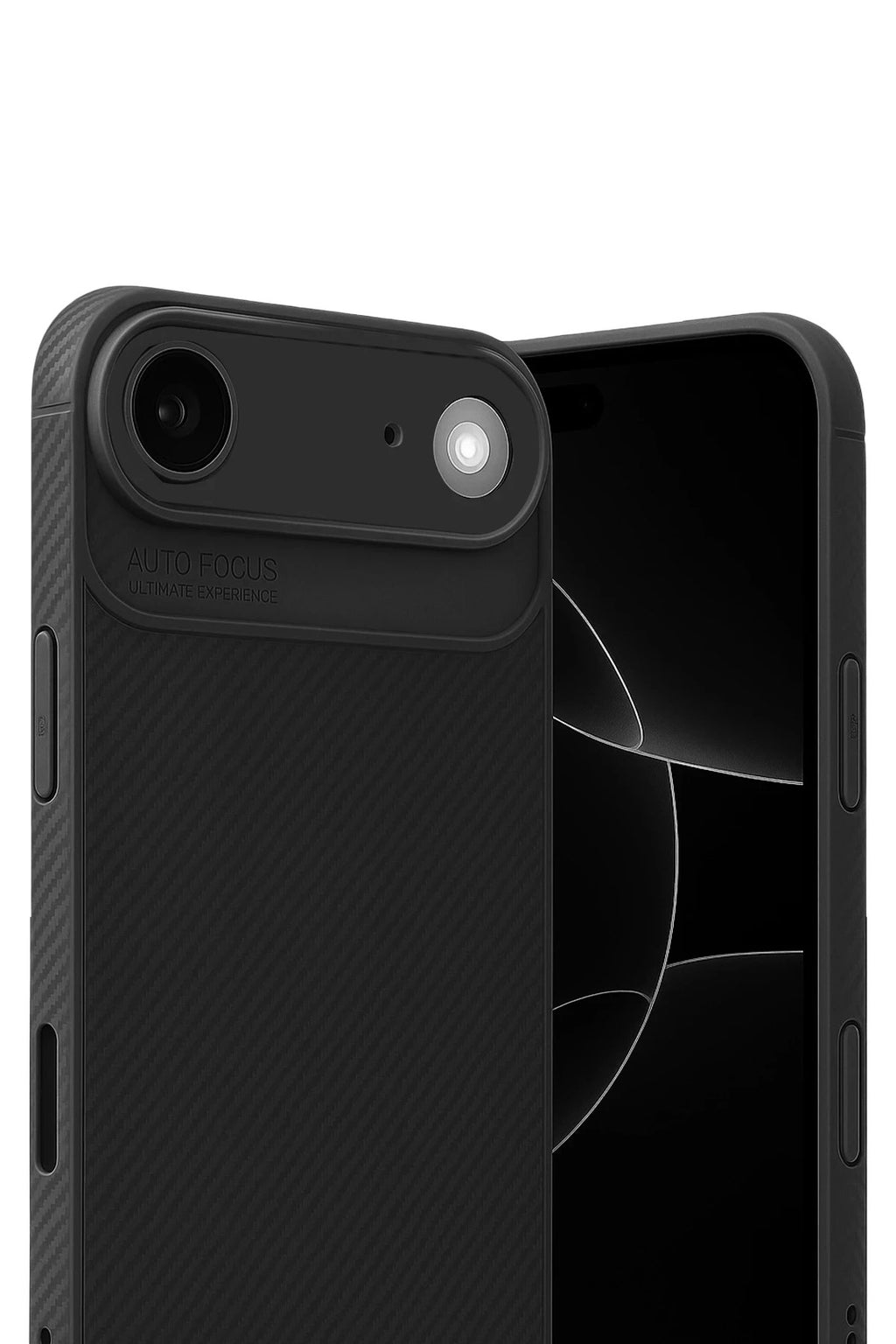 Mey İthalat® iPhone 17 Air Auto Focus Karbon Kapak - Siyah