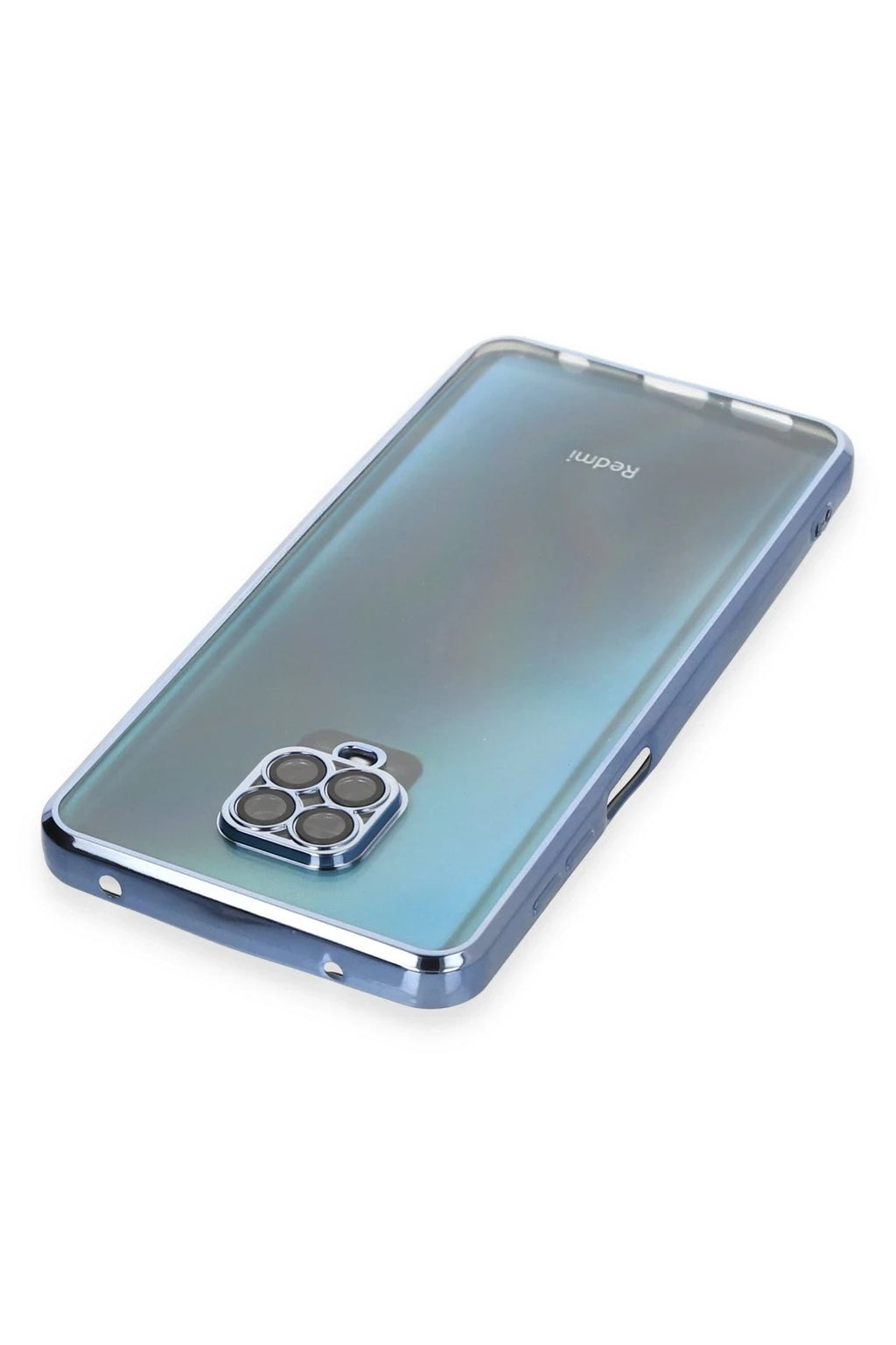 Mey İthalat® Redmi Note 9 Pro Kılıf Lensli Silikon - Açık Mavi