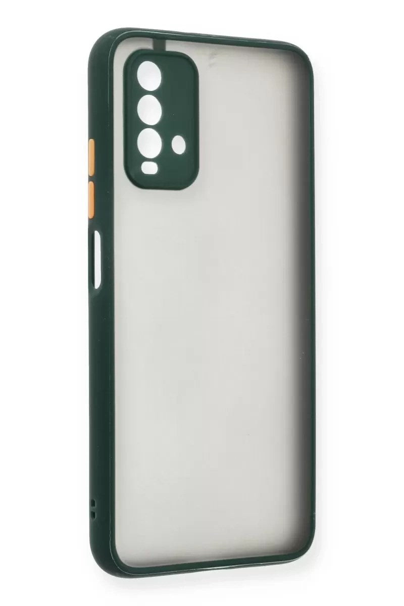 Mey İthalat® Redmi 9T Kılıf Montreal Silikon Kapak - Yeşil