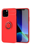 Mey İthalat® iPhone 12 Kılıf Range Yüzüklü Silikon - Kırmızı