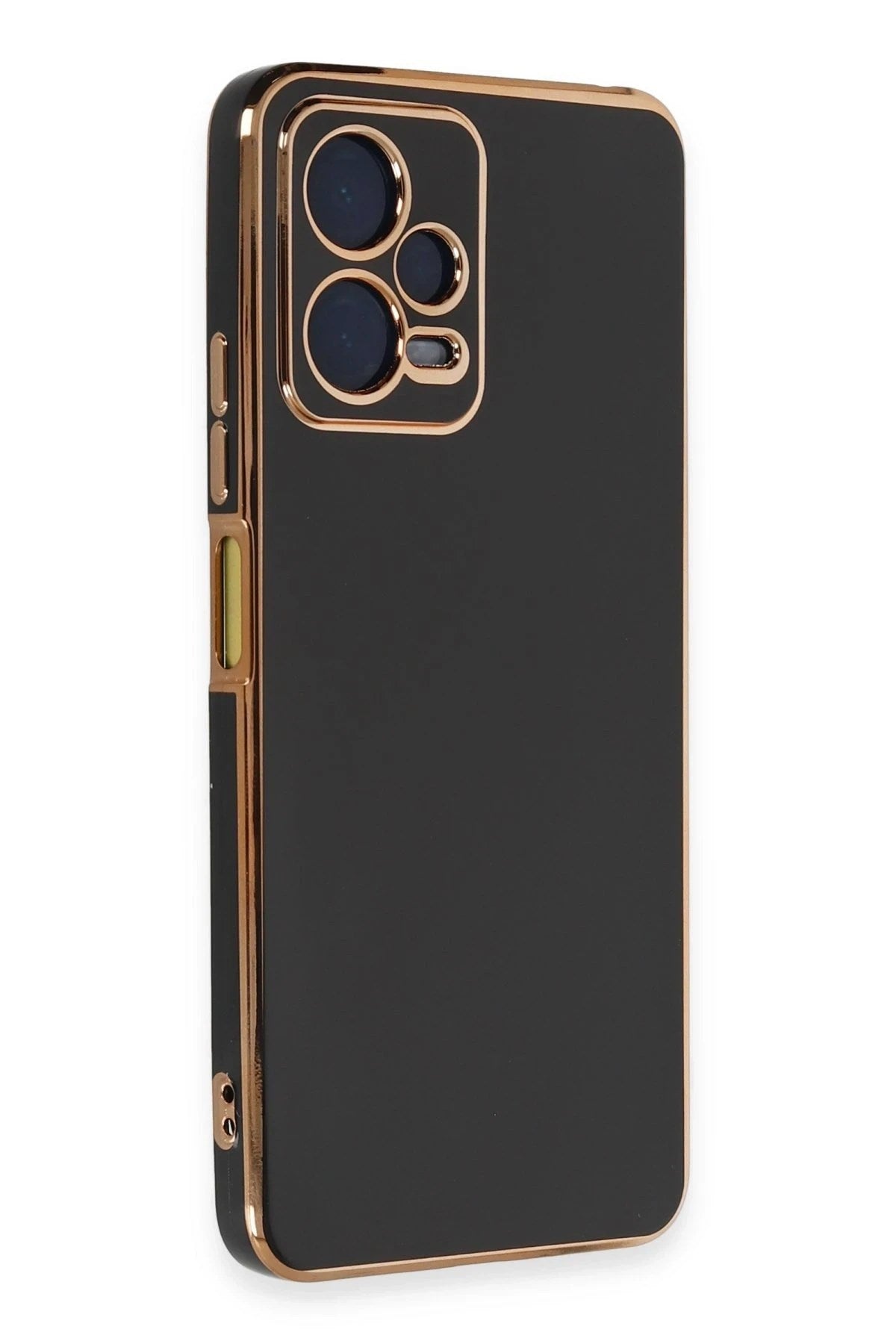 Mey İthalat® Redmi Note 12 Pro 5G Kılıf Volet Silikon - Siyah