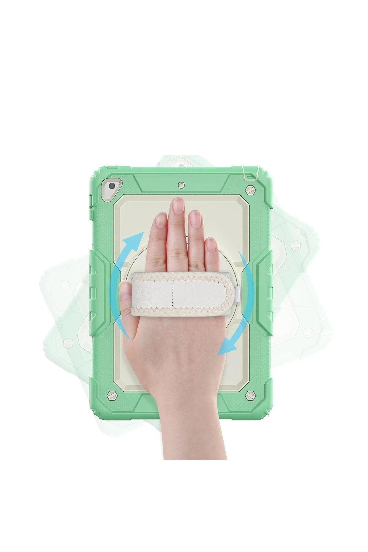Mey İthalat® iPad 5 Air 9.7 Kılıf Strap New Tablet Kapak - Yeşil