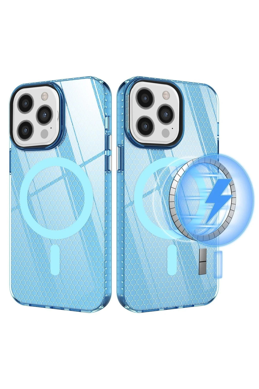 Mey İthalat® iPhone 12 Pro Max Kılıf Beta Magneticsafe Silikon - Mavi