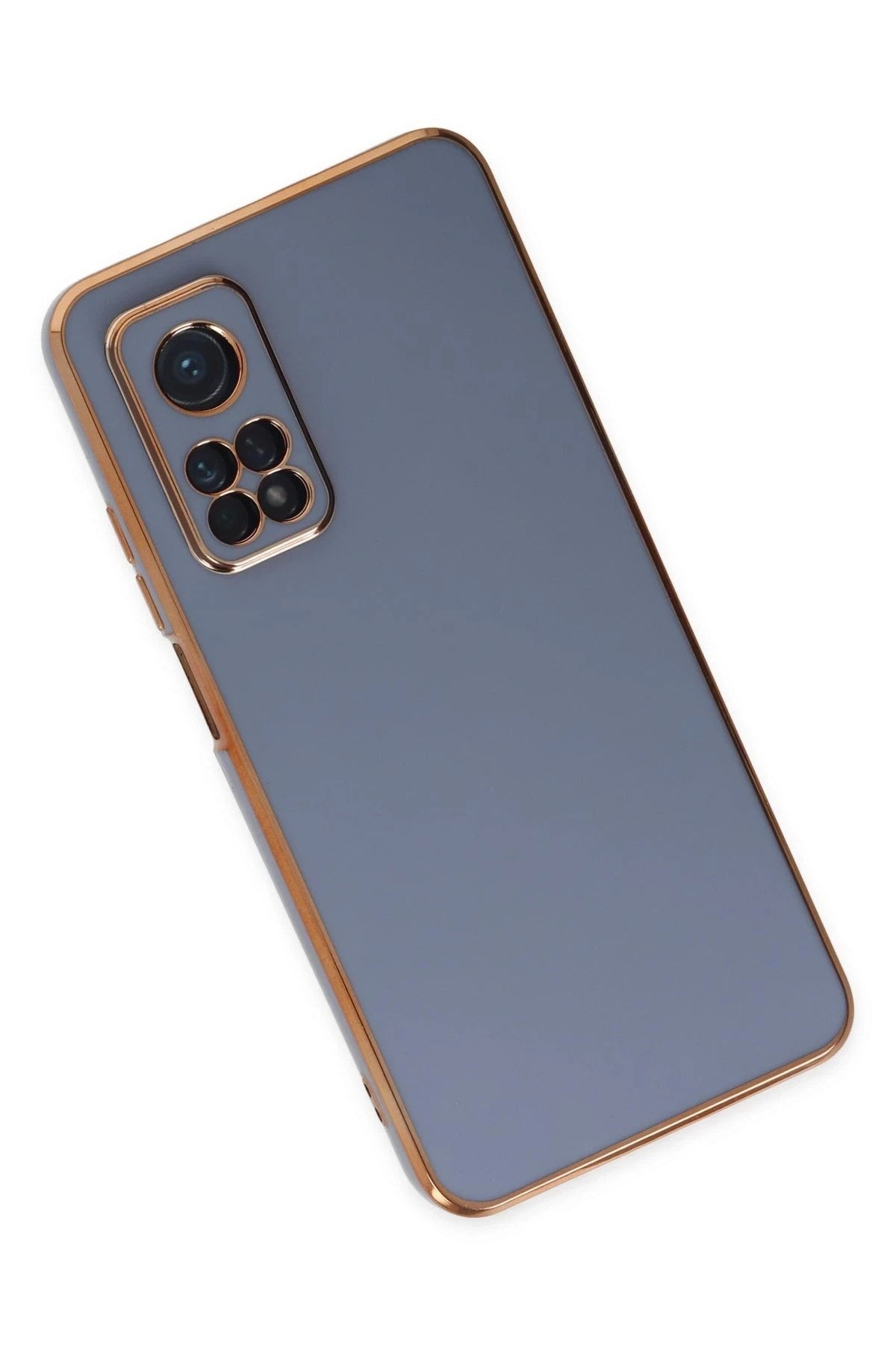 Mey İthalat® Mi 10T Kılıf Volet Silikon - Mavi
