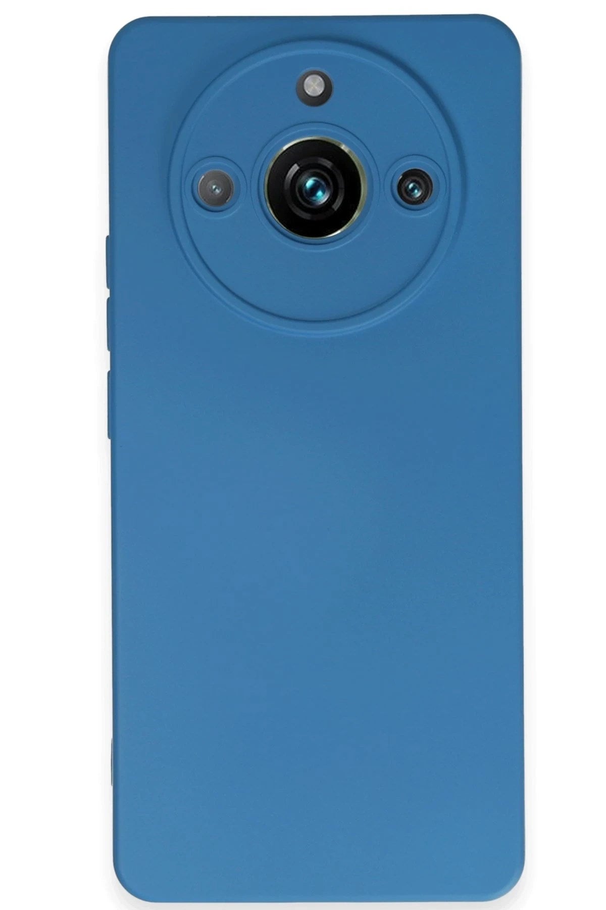 Mey İthalat® Realme 11 Pro Kılıf Nano içi Kadife Silikon - Mavi