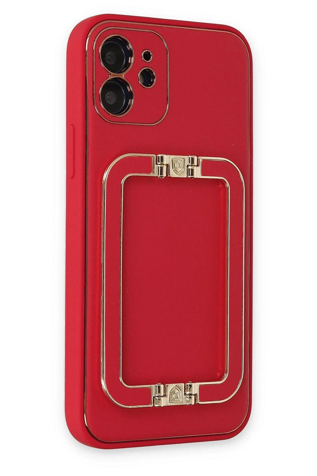 Mey İthalat® iPhone 12 Kılıf Coco Elit Kapak - Kırmızı