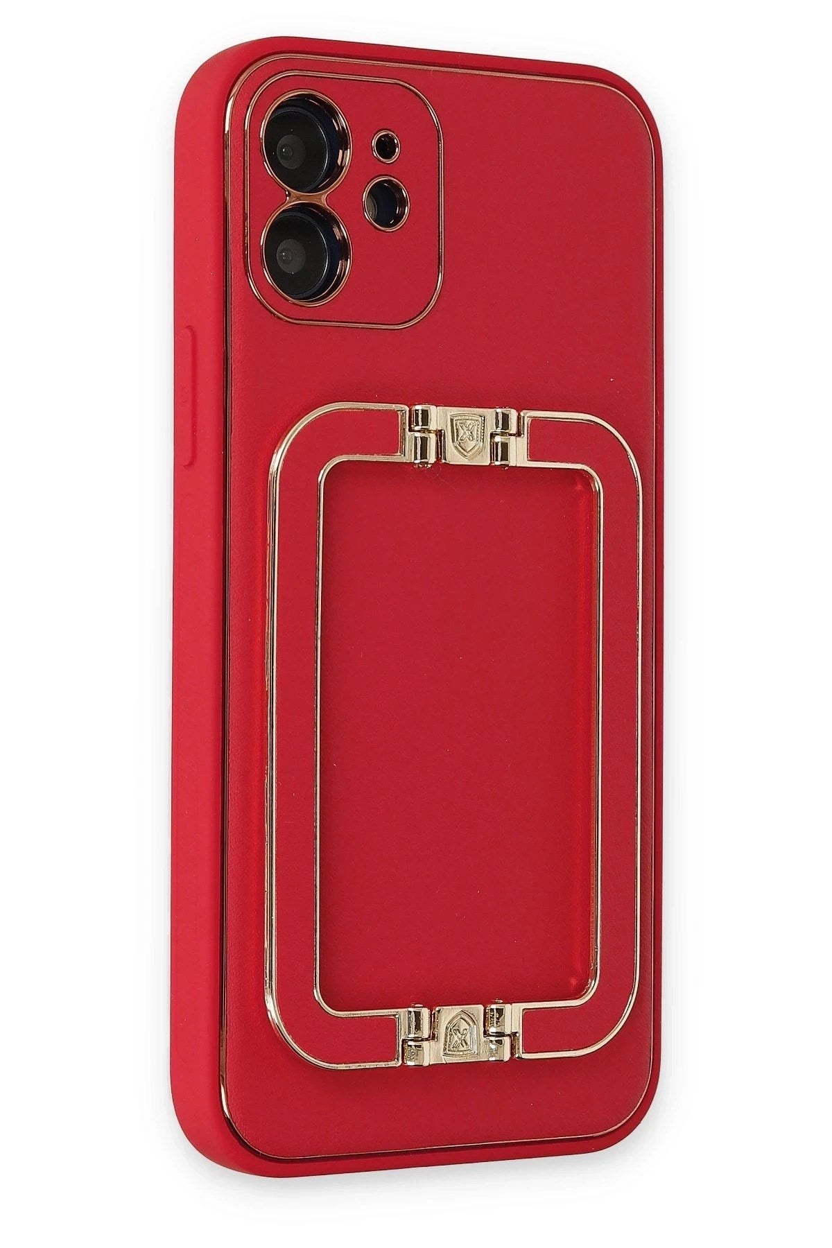 Mey İthalat® iPhone 12 Kılıf Coco Elit Kapak - Kırmızı