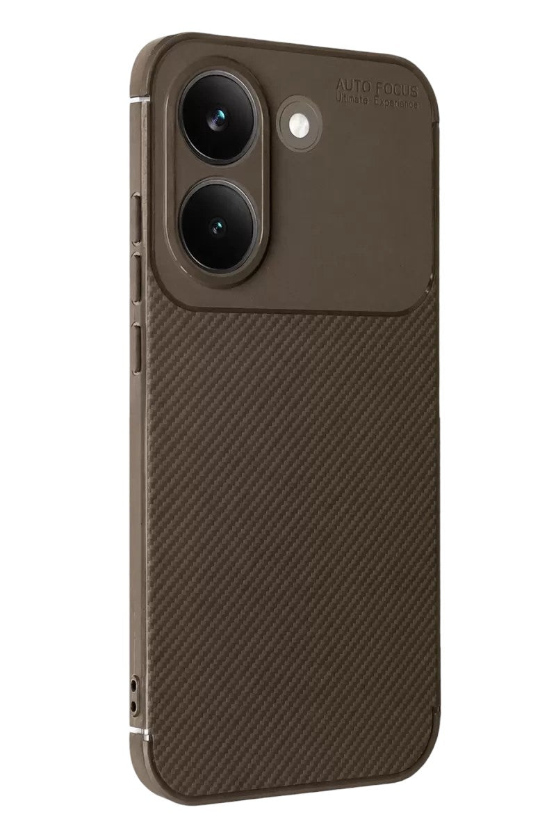 Mey İthalat® Poco X8 Pro Auto Focus Karbon Kapak - Kahverengi