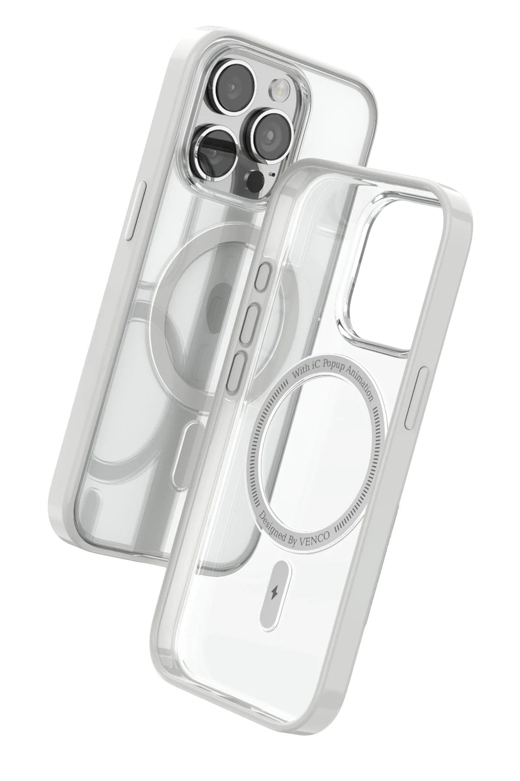 Mey İthalat® iPhone 15 Pro Max Joly Magsafe Kapak - Beyaz