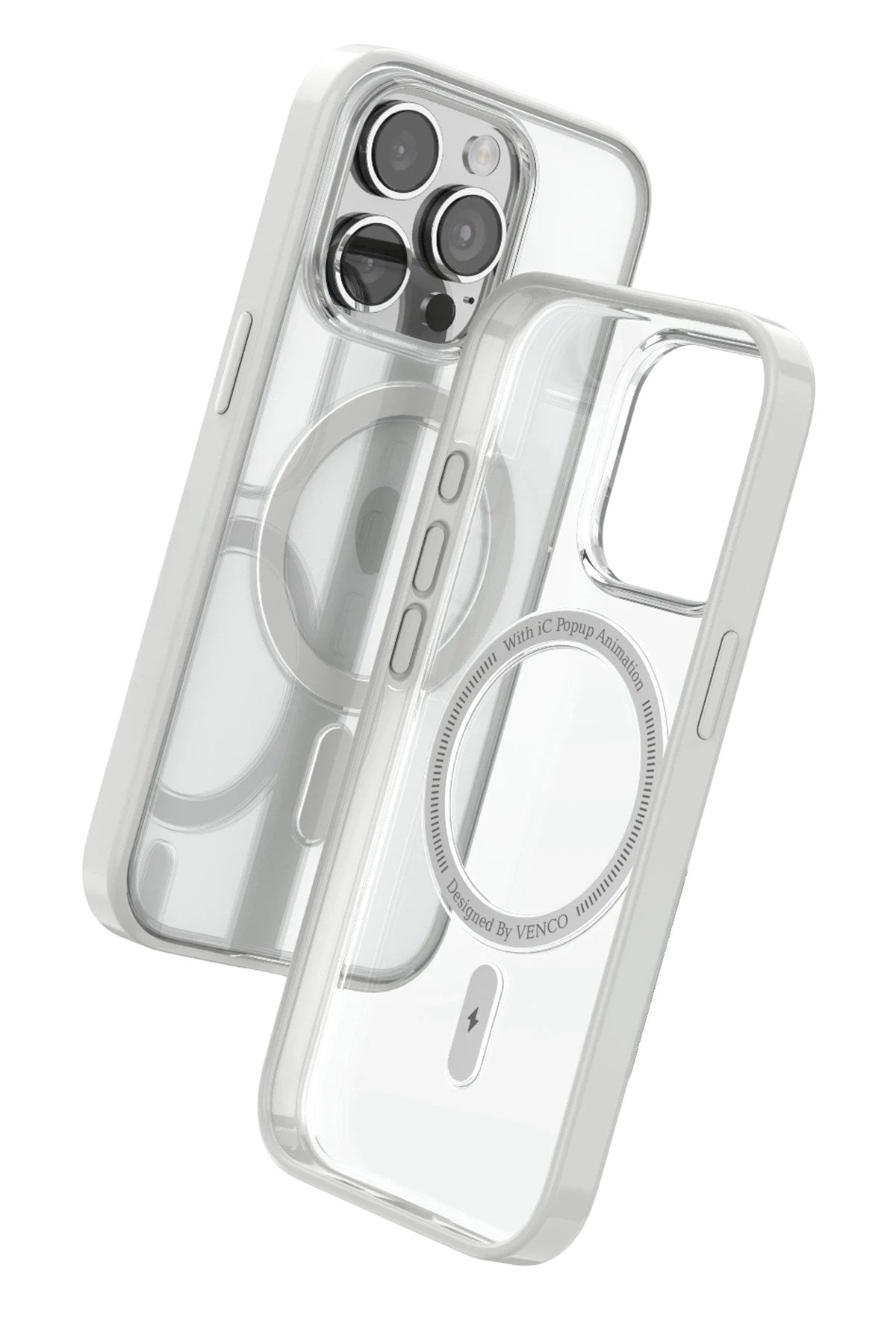 Mey İthalat® iPhone 15 Pro Max Joly Magsafe Kapak - Beyaz