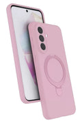 Mey İthalat® Samsung Galaxy A57 5G Regal Magsafe Standlı Kapak - Açık Pembe