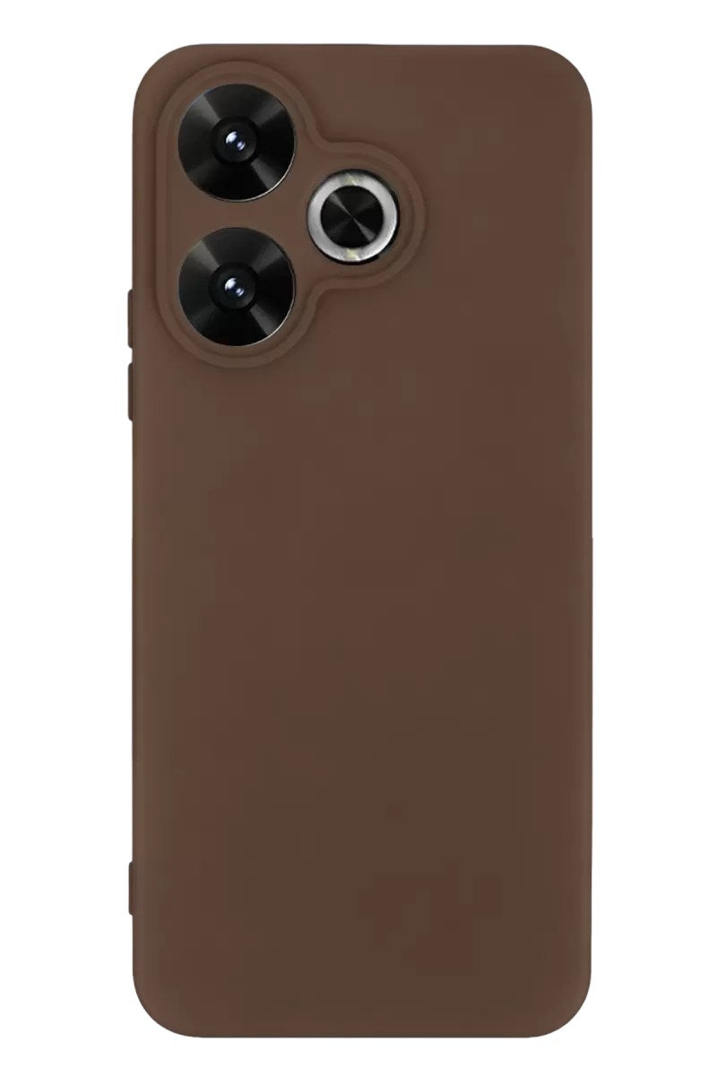 Mey İthalat® Redmi 13 4G Kılıf First Silikon - Kahverengi