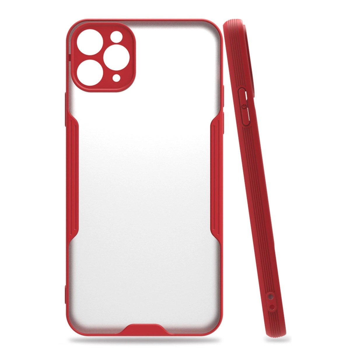 Mey İthalat® iPhone 11 Pro Kılıf Platin Silikon - Kırmızı