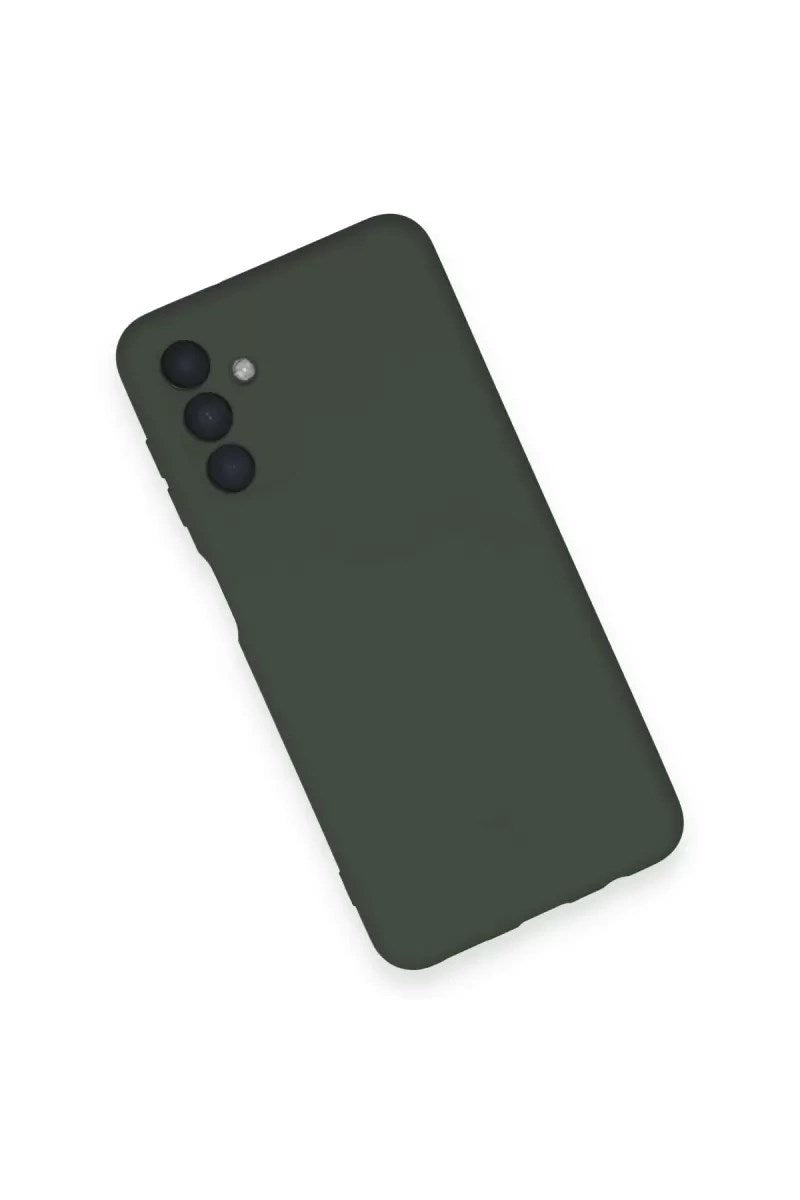 Mey İthalat® Samsung Galaxy A14 4G Kılıf Nano içi Kadife Silikon - Koyu Yeşil