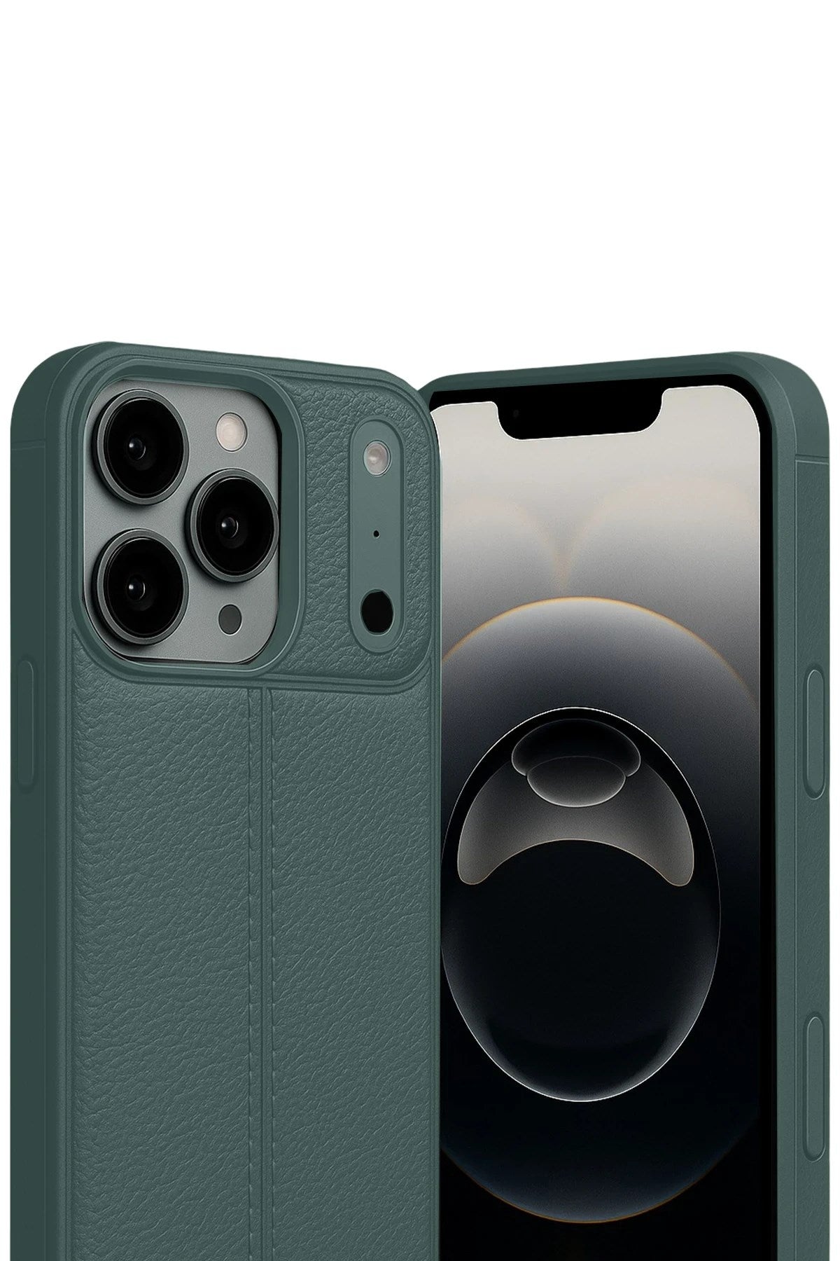Mey İthalat® iPhone 17 Pro Max Auto Focus Kapak - Koyu Yeşil