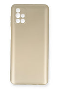 Mey İthalat® Samsung Galaxy M51 Kılıf First Silikon - Gold