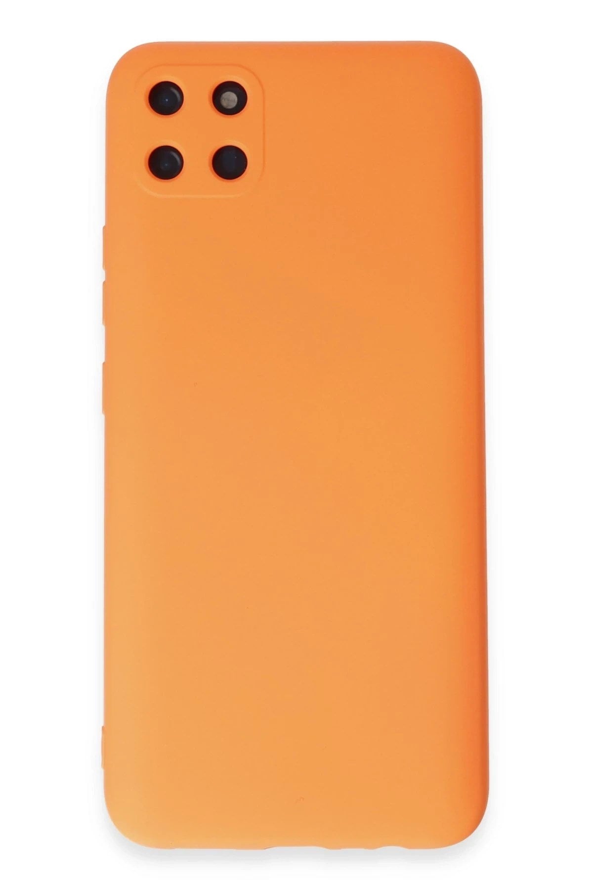 Mey İthalat® Realme C11 Kılıf Nano içi Kadife Silikon - Turuncu