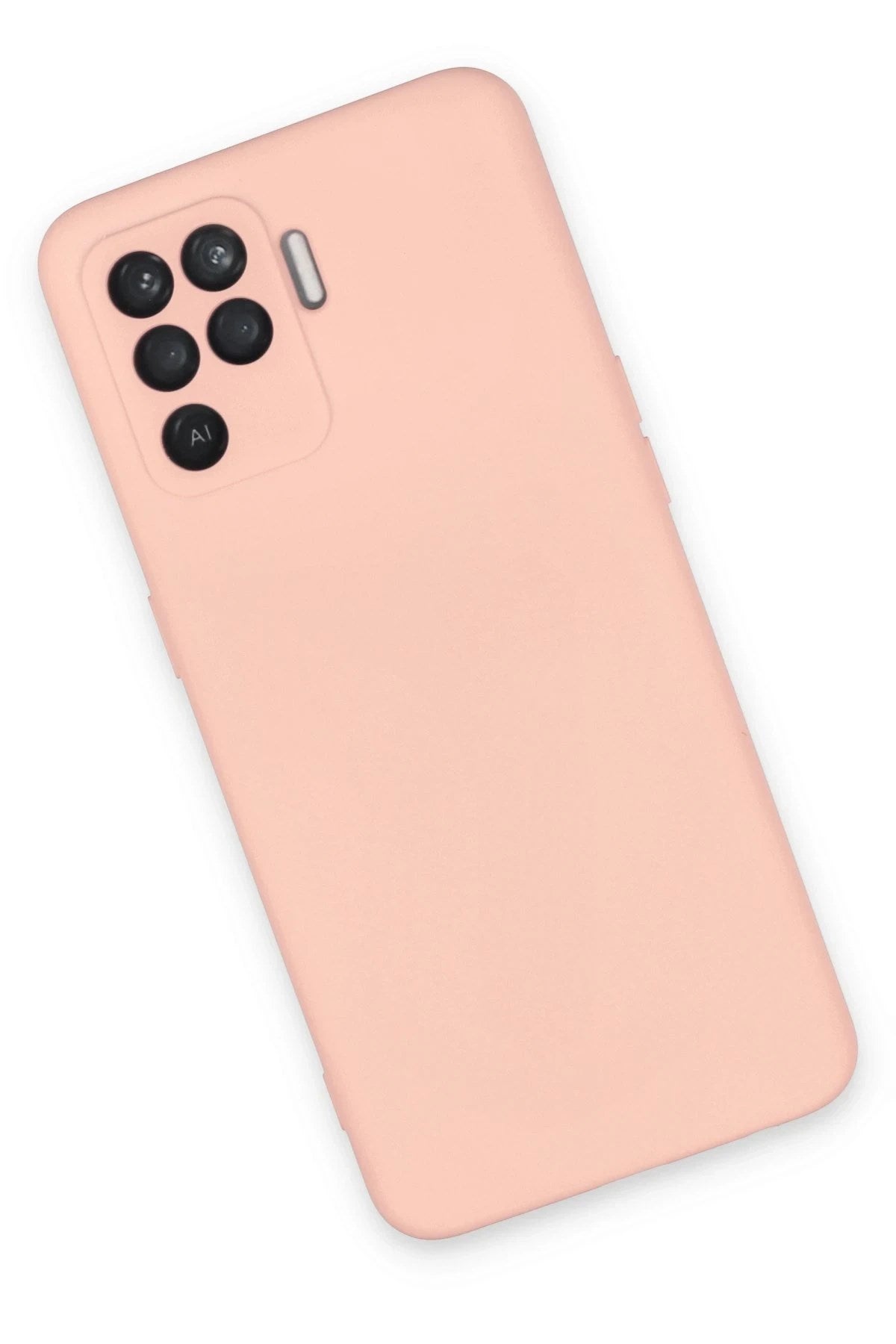Mey İthalat® Reno 5 Lite Kılıf Nano içi Kadife Silikon - Pudra