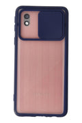 Mey İthalat® Samsung Galaxy A01 Core Kılıf Palm Buzlu Kamera Sürgülü Silikon - Lacivert