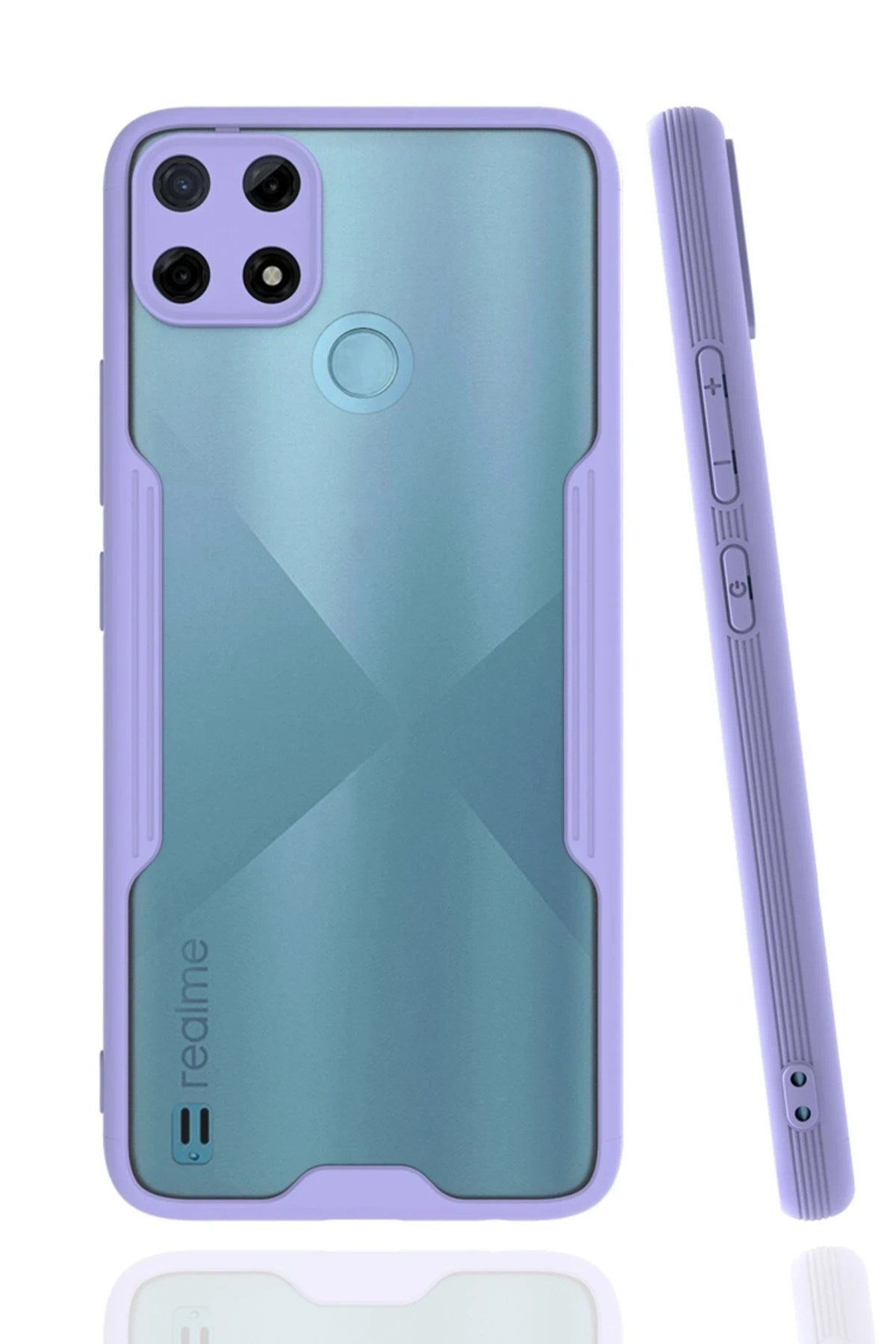 Mey İthalat® Realme C25Y Kılıf Platin Silikon - Lila