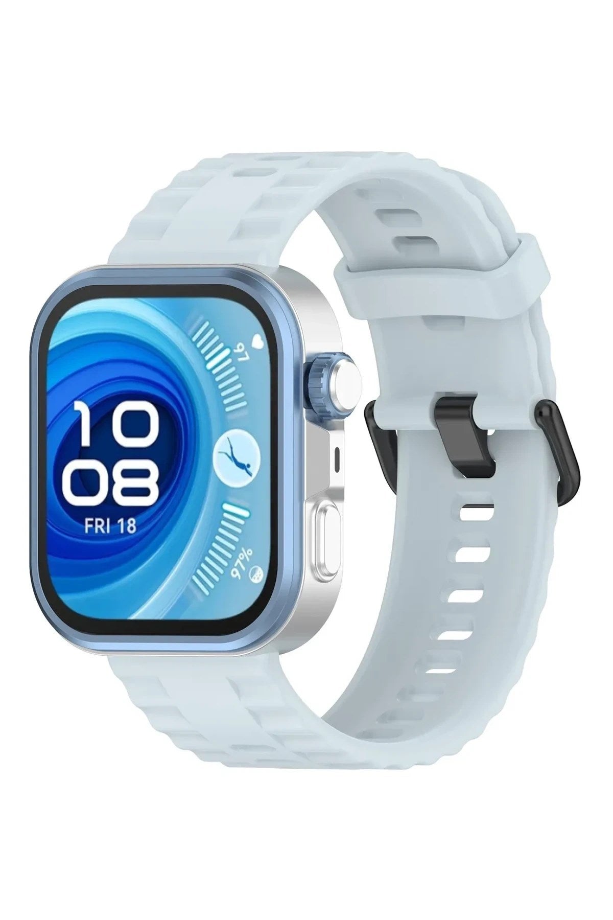 Mey İthalat® Huawei Watch Fit 3 Klasik Kordon - Açık Mavi