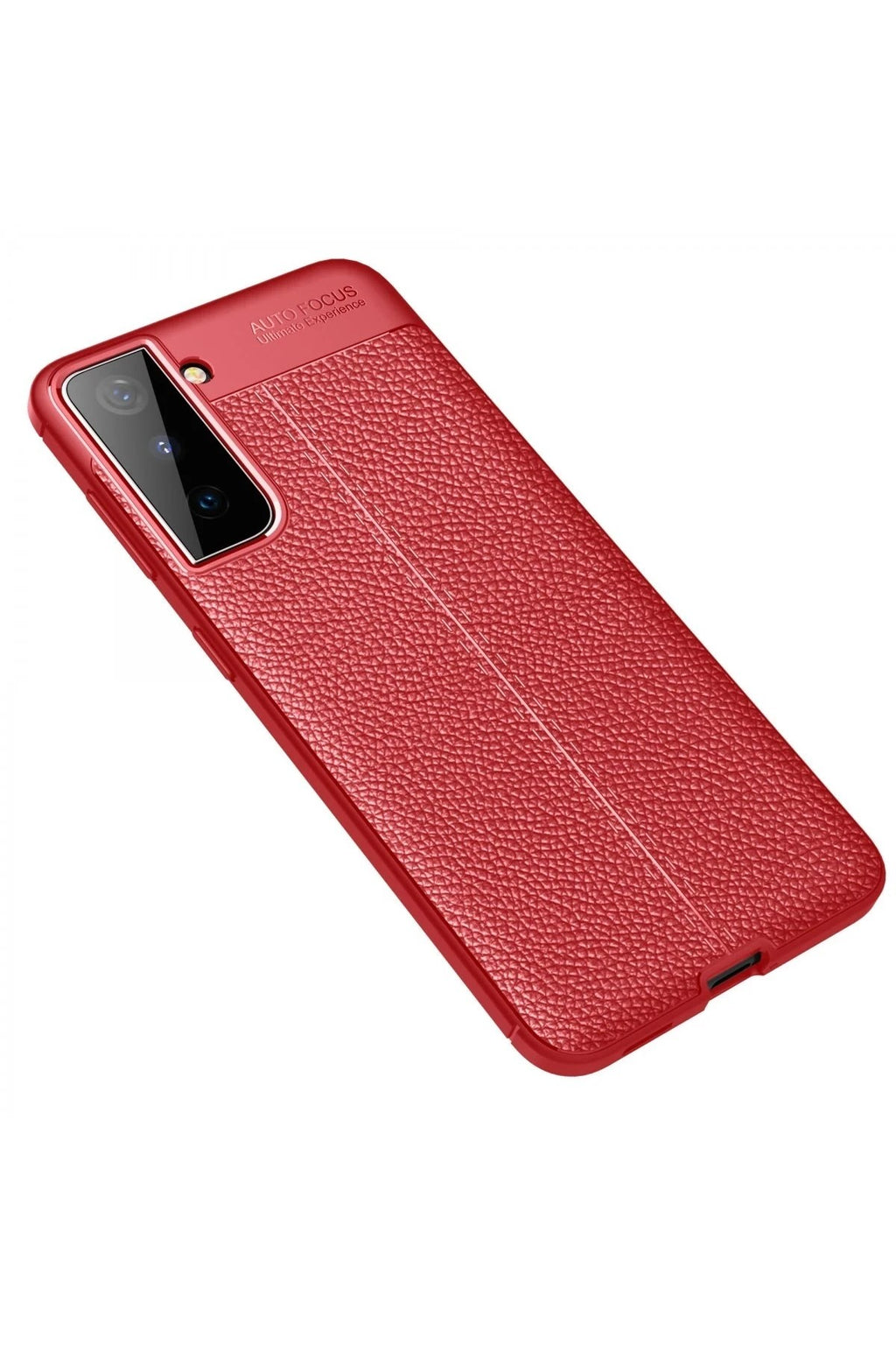 Mey İthalat® Samsung Galaxy S21 Plus Kılıf Auto Focus Kapak - Kırmızı