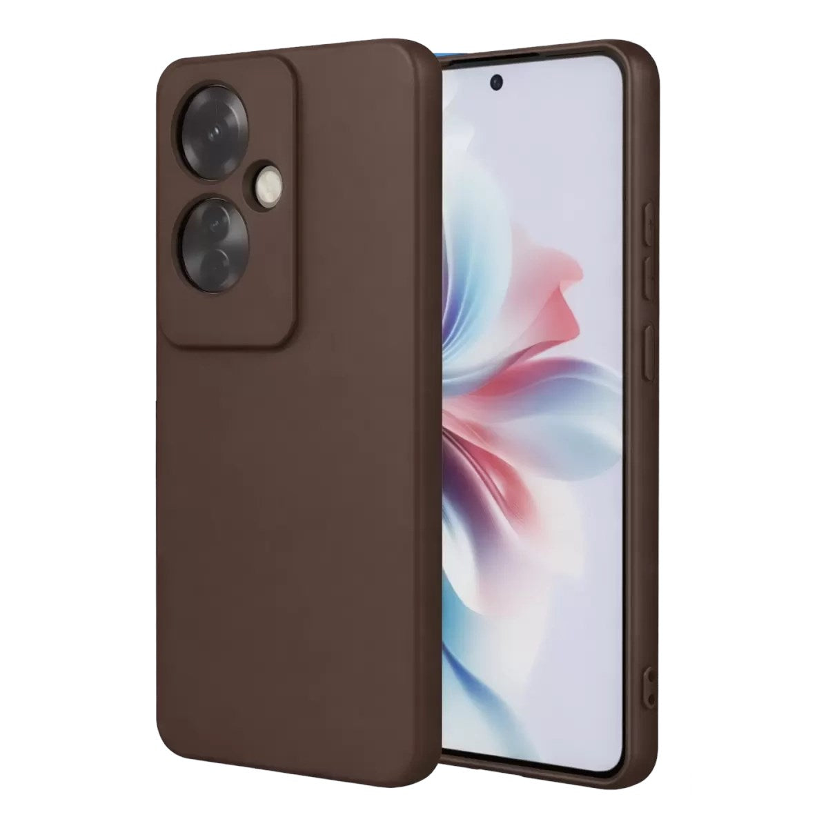 Mey İthalat® Reno 11F Kılıf First Silikon - Kahverengi