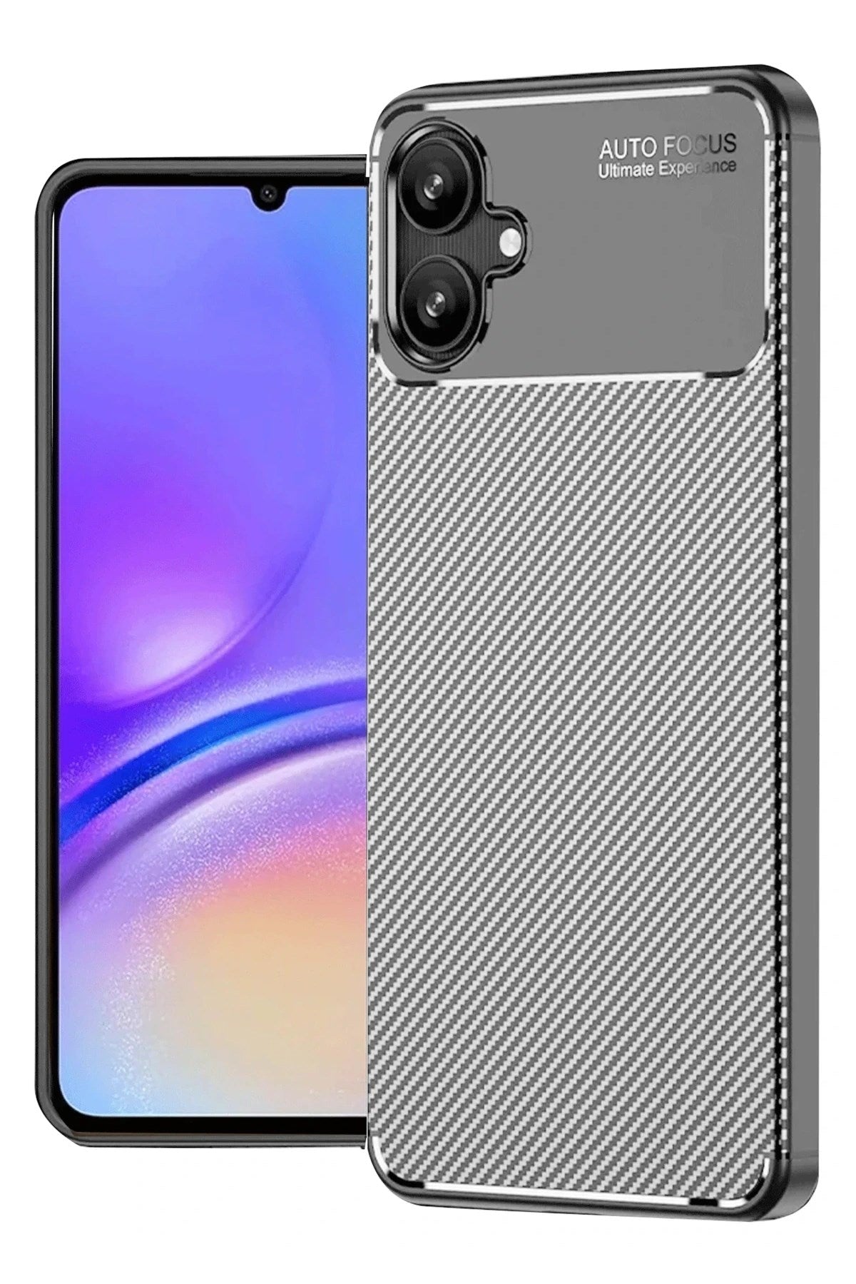 Mey İthalat® Samsung Galaxy A06 Kılıf Auto Focus Karbon Kapak - Gri