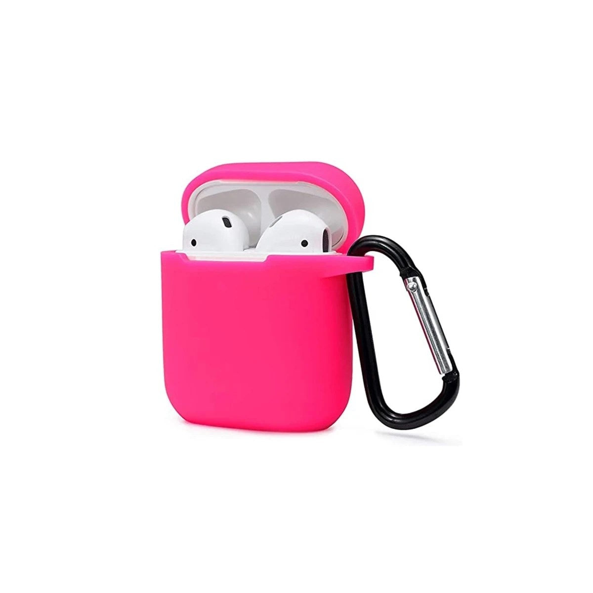 Mey İthalat® Airpods 2 (2.nesil) Sert Silikon Kılıf - Pembe