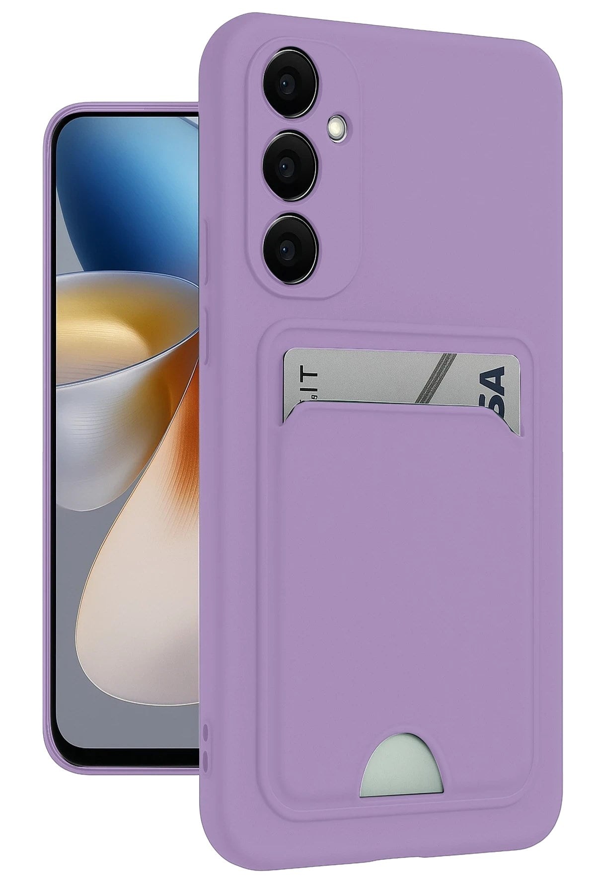 Mey İthalat® Samsung Galaxy S24 Plus Kelvin Kartvizitli Silikon - Lila