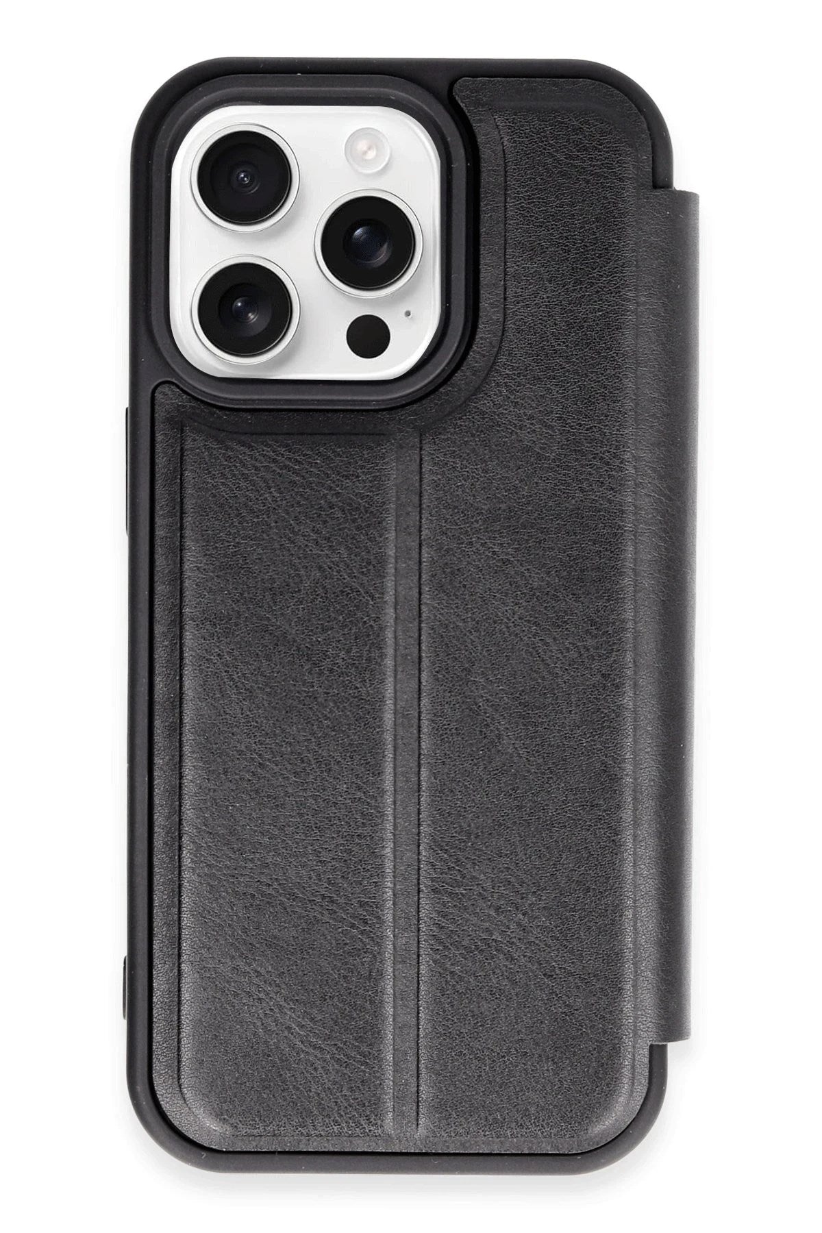 Mey İthalat® iPhone 14 Pro Max Kılıf Flip Cover - Siyah
