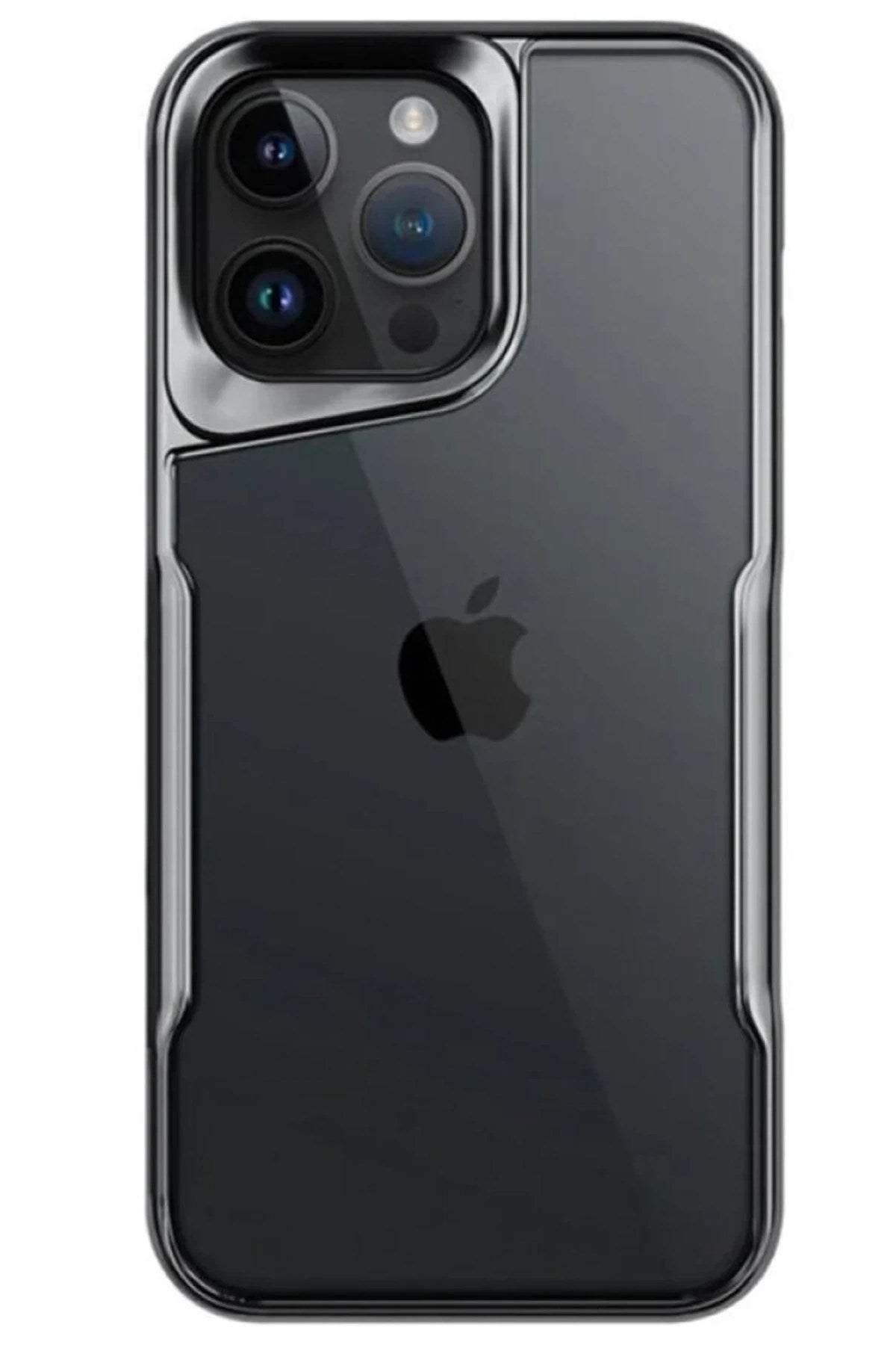 Mey İthalat® iPhone 15 Pro Max Kılıf Boyi Silikon Kapak - Titan Gri