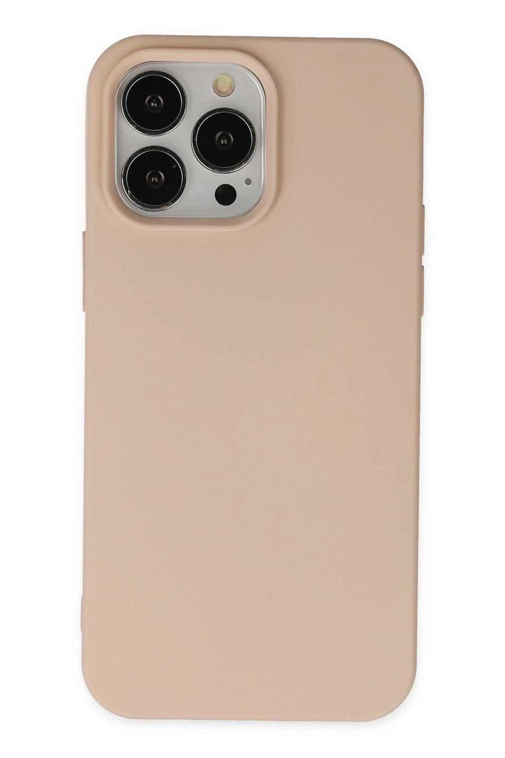 Mey İthalat® iPhone 14 Pro Max Kılıf Nano içi Kadife Silikon - Pudra