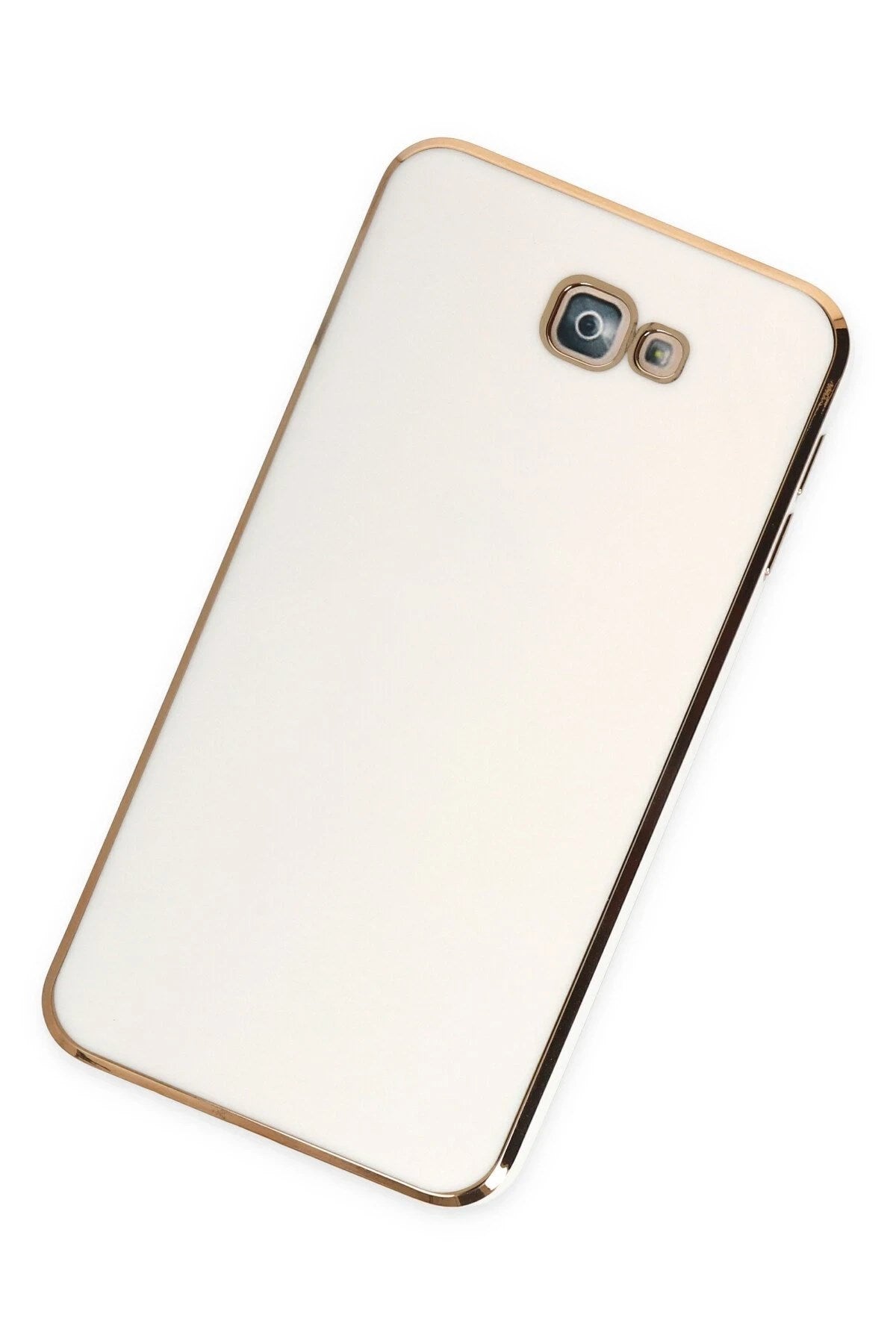 Mey İthalat® Samsung Galaxy J7 Prime Kılıf Volet Silikon - Beyaz