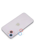 Mey İthalat® iPhone 13 Mini Renkli Kamera Lens Koruma Cam - Pembe-Mavi