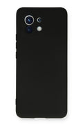 Mey İthalat® Mi 11 Kılıf Nano içi Kadife Silikon - Siyah