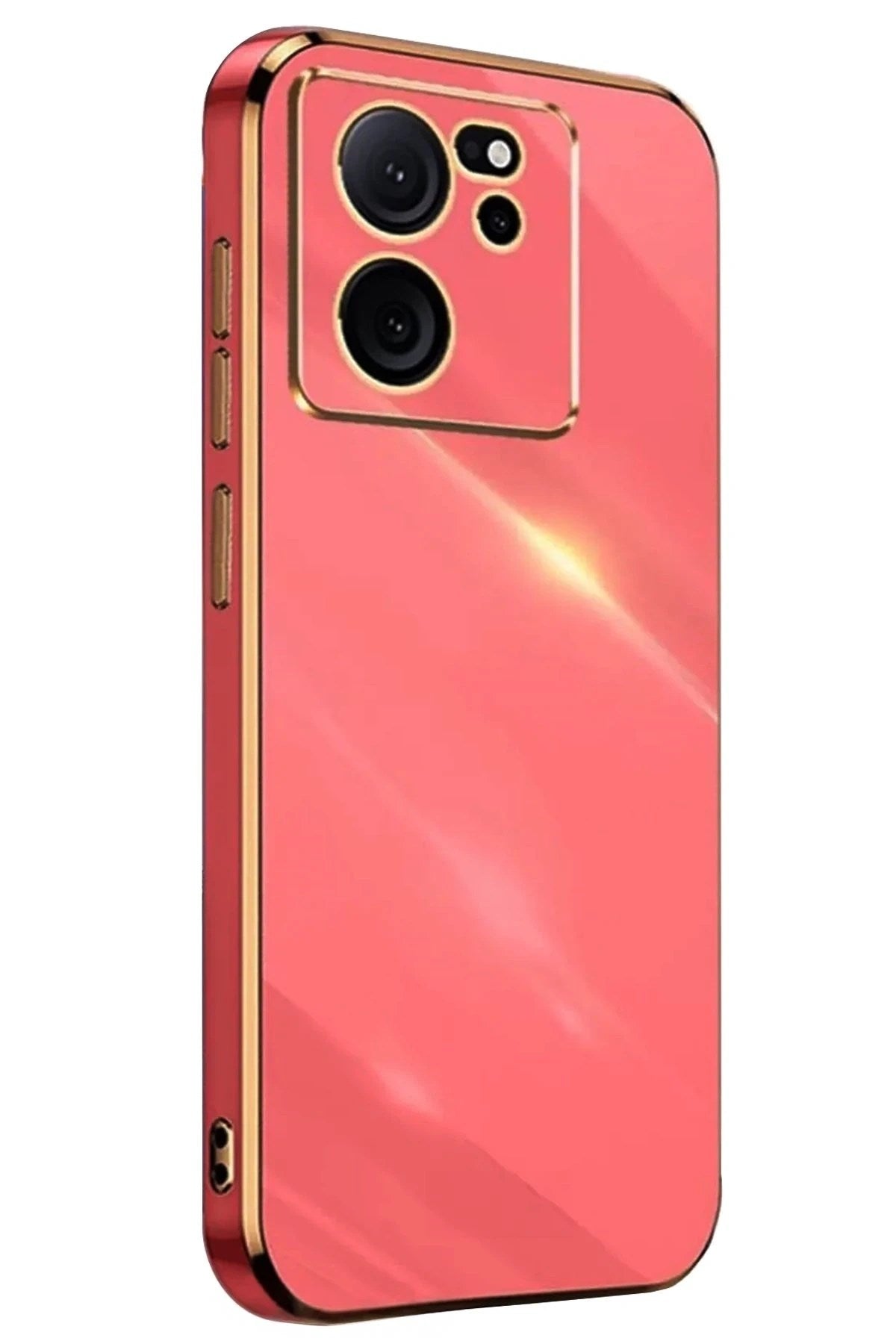 Mey İthalat® Mi 13T Pro Kılıf Volet Silikon - Kırmızı