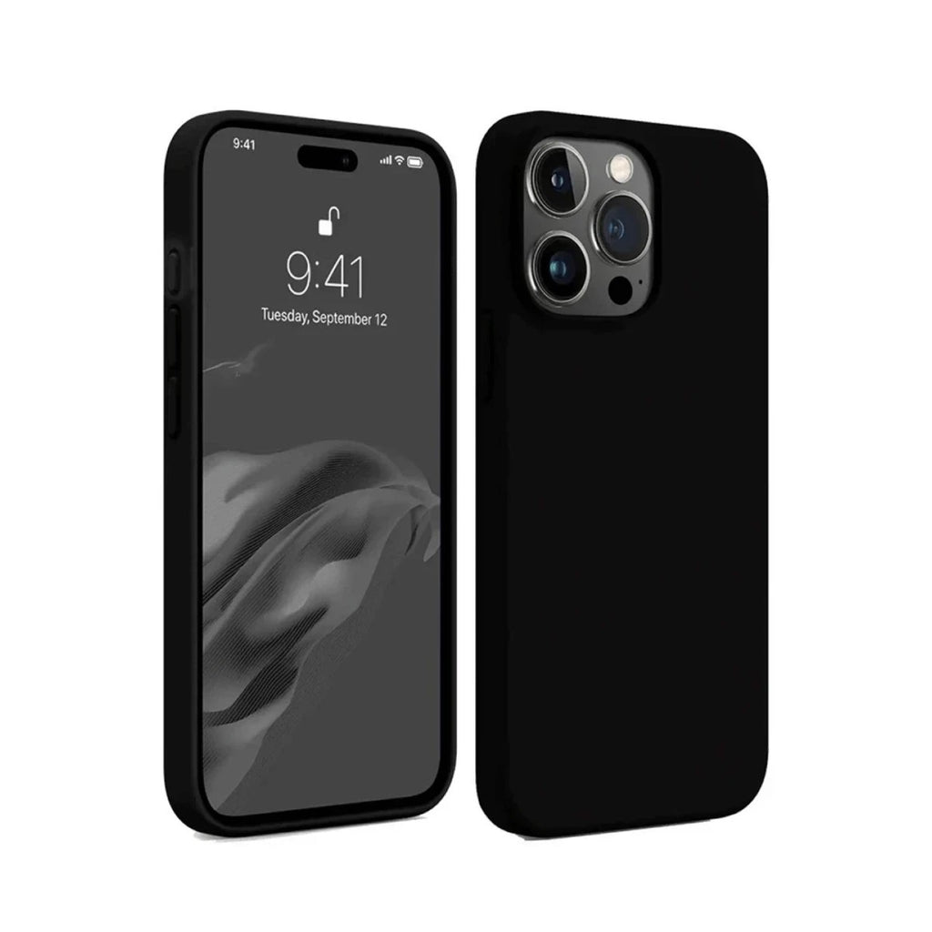 Mey İthalat® iPhone 15 Pro Max Kılıf First Silikon - Siyah