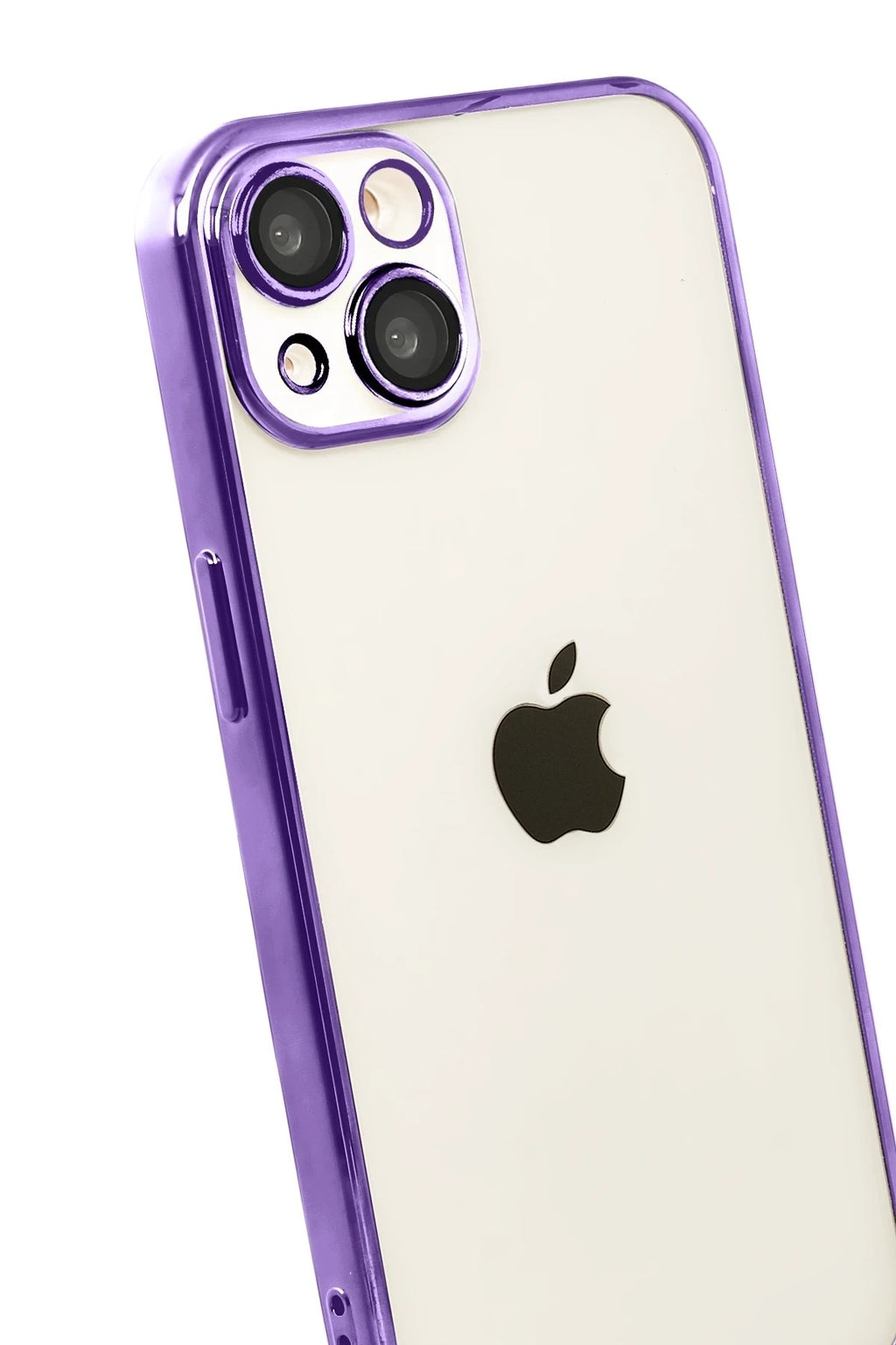 Mey İthalat® iPhone 15 Lensli Silikon - Mor