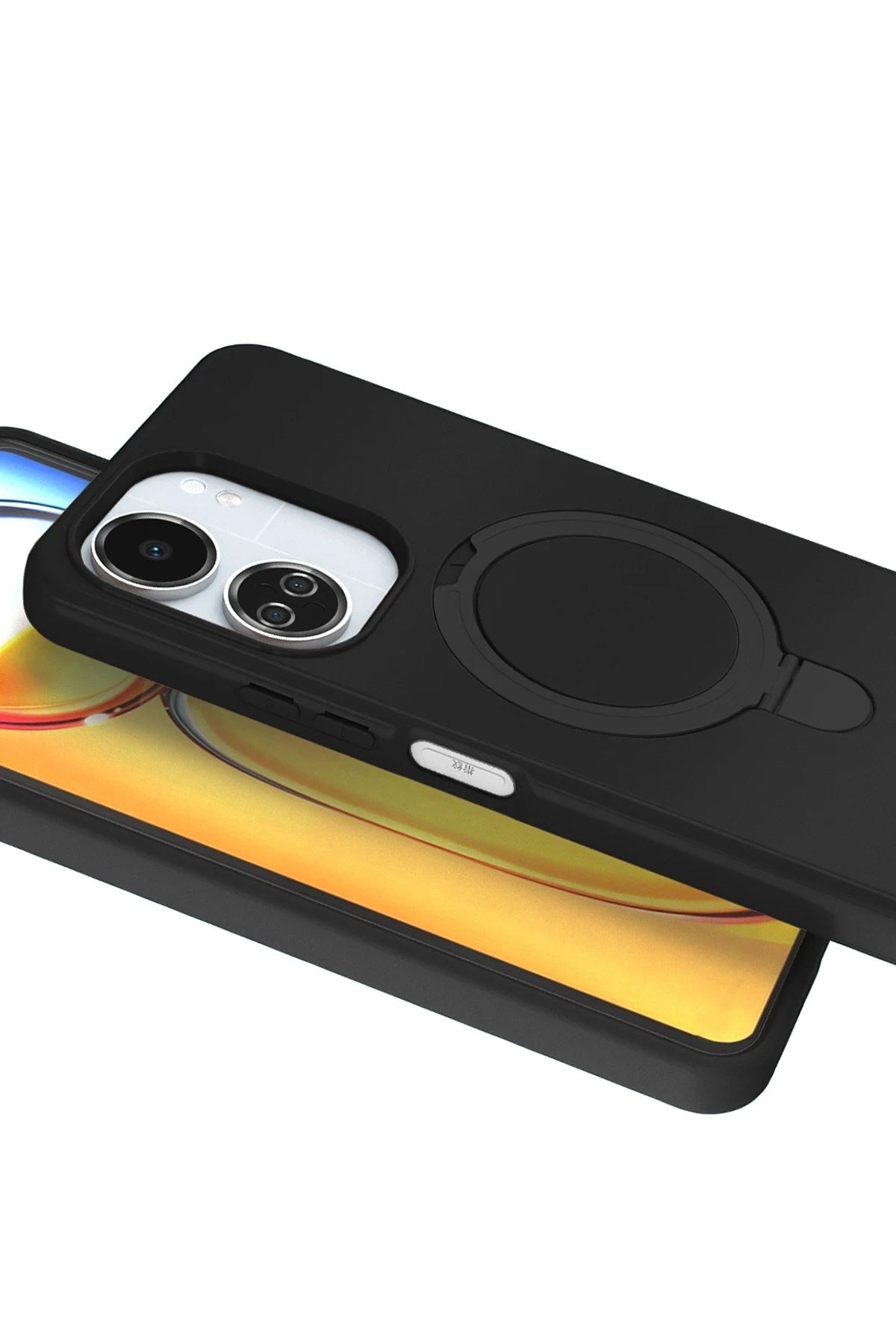 Mey İthalat® Redmi 13C Regal Magsafe Standlı Kapak - Siyah
