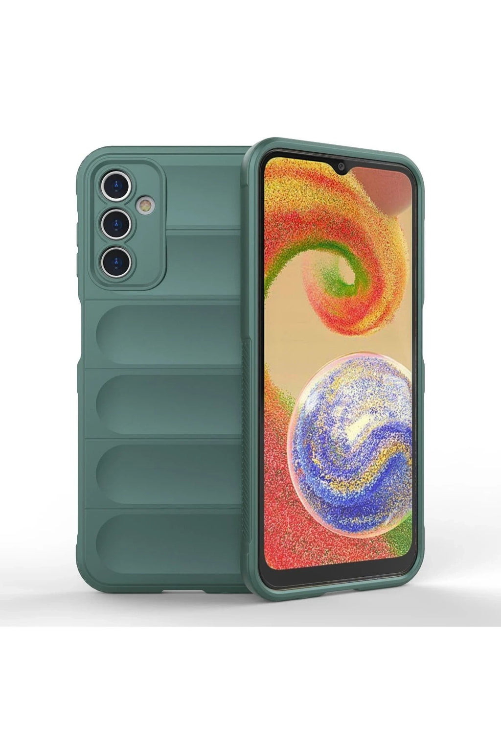 Mey İthalat® Samsung Galaxy A14 4G Kılıf Optimum Silikon - Koyu Yeşil