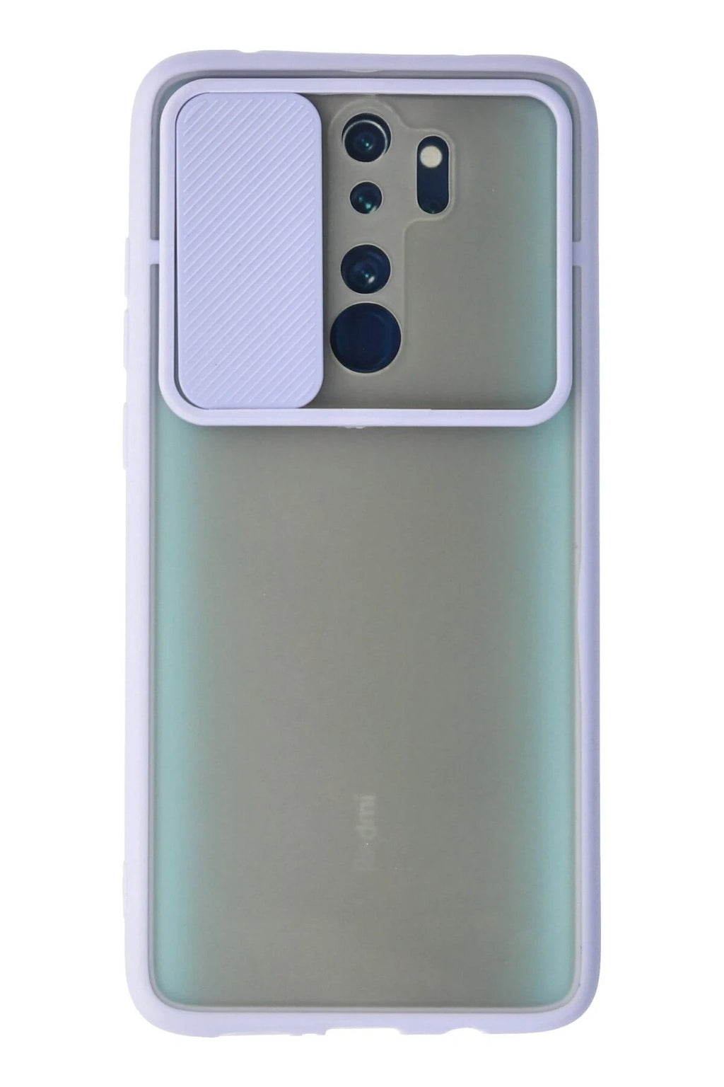 Mey İthalat® Redmi Note 8 Pro Kılıf Palm Buzlu Kamera Sürgülü Silikon - Lila