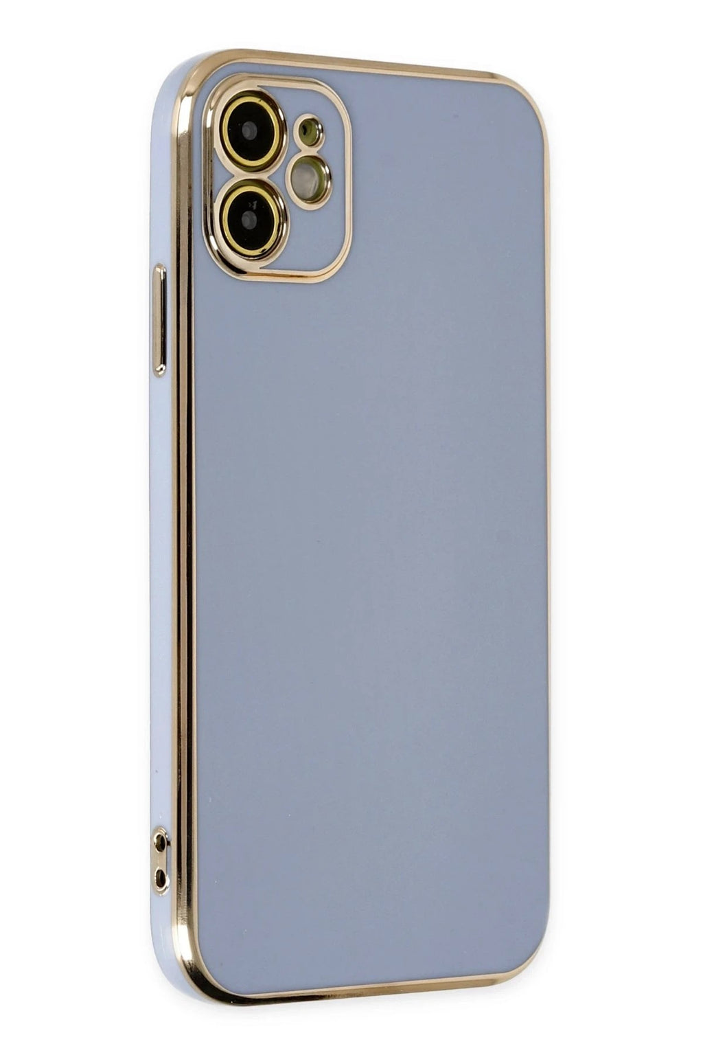 Mey İthalat® iPhone 12 Kılıf Volet Silikon - Mavi