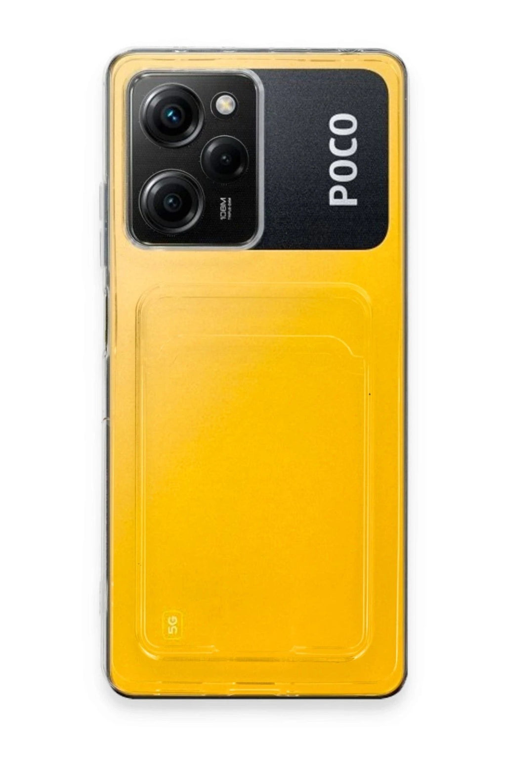 Mey İthalat® Poco X5 Pro 5G Kılıf Kart Şeffaf Silikon - Şeffaf