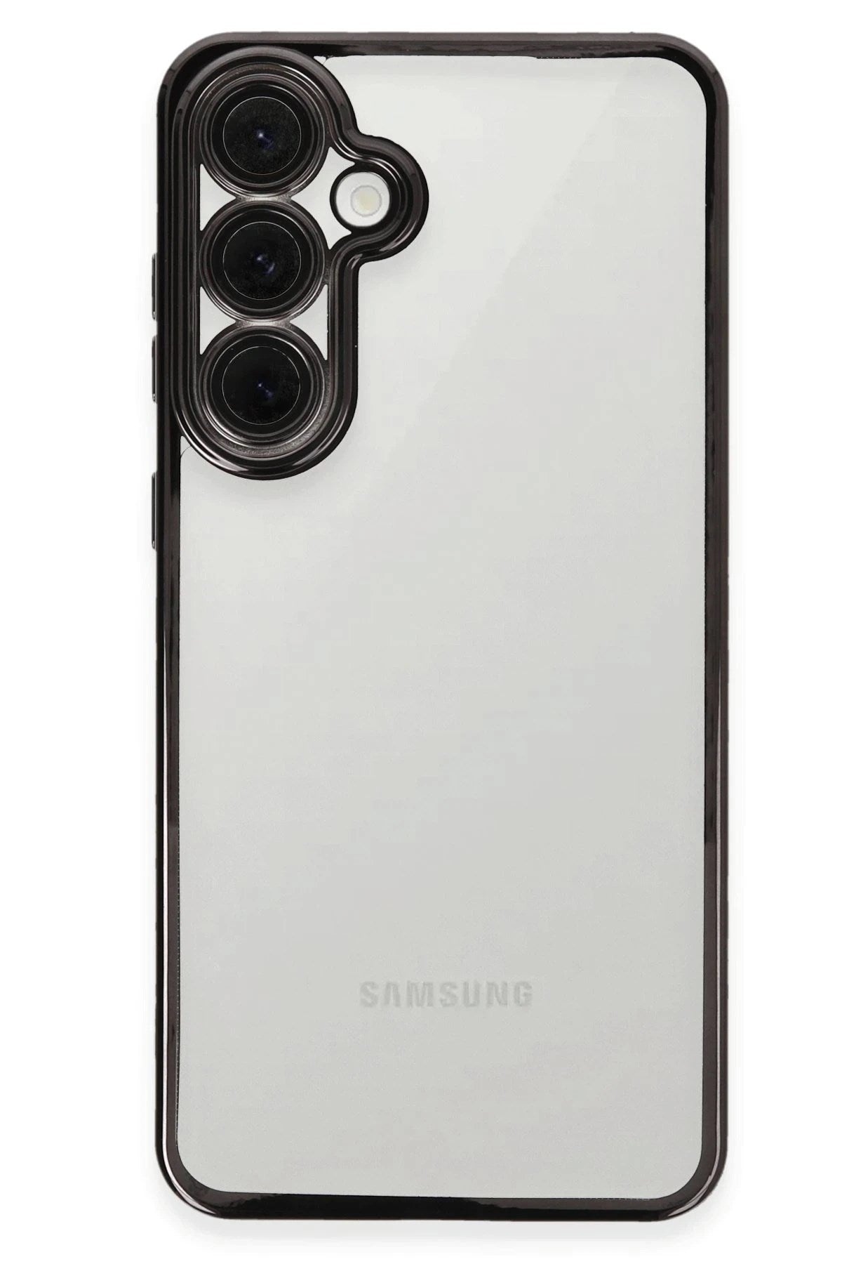 Mey İthalat® Samsung Galaxy S24 FE Kılıf Lensli Silikon - Siyah