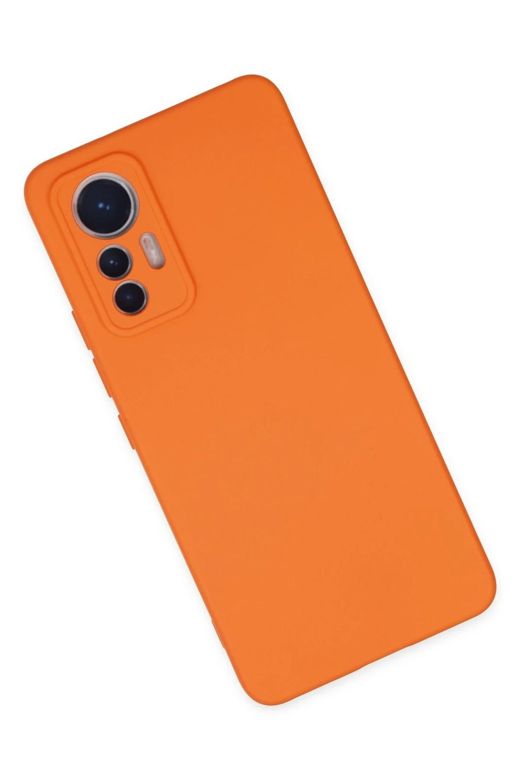 Mey İthalat® Mi 12 Lite Kılıf Nano içi Kadife Silikon - Turuncu