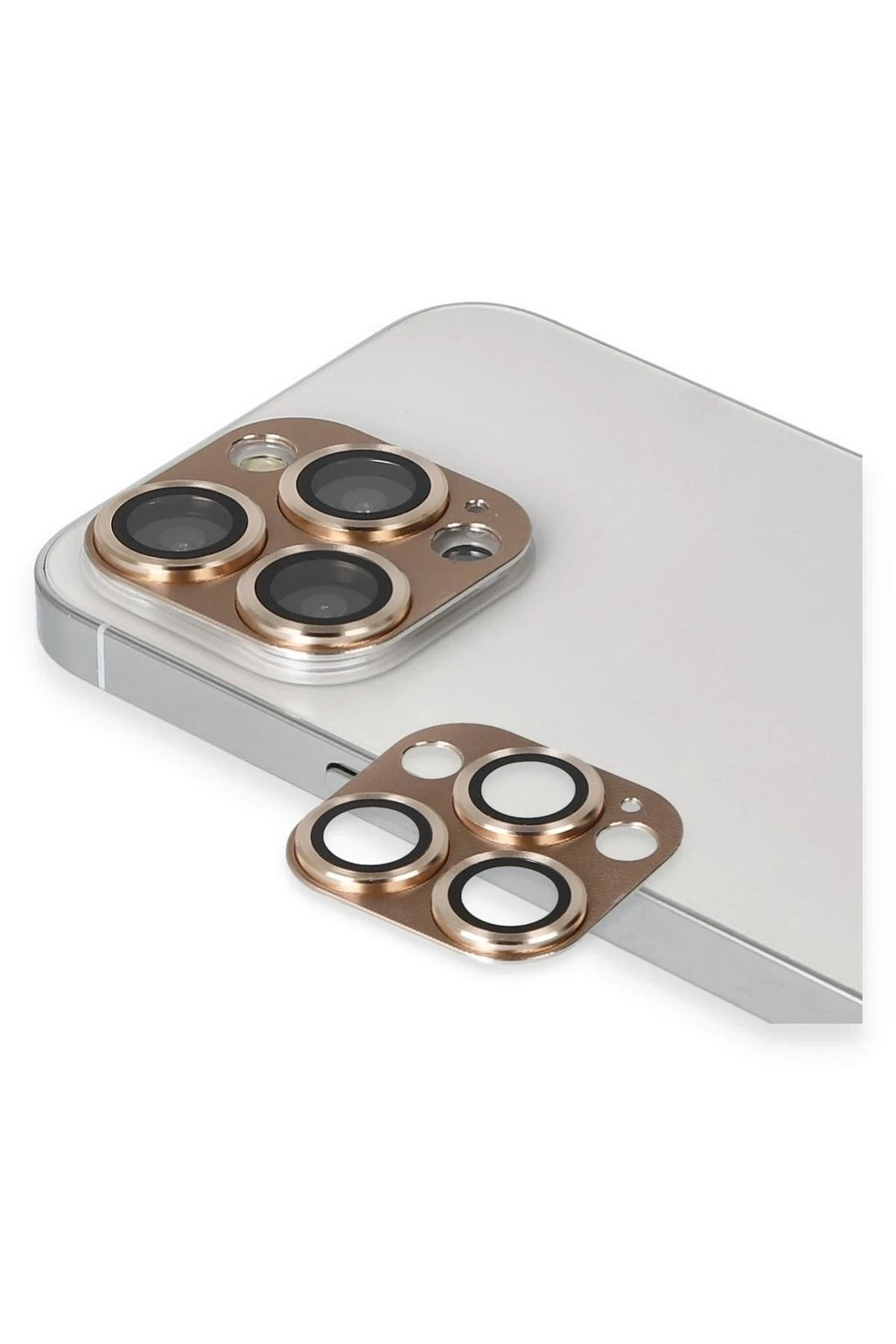 Mey İthalat® iPhone 13 Pro Max Pers Alüminyum Kamera Lens - Gold