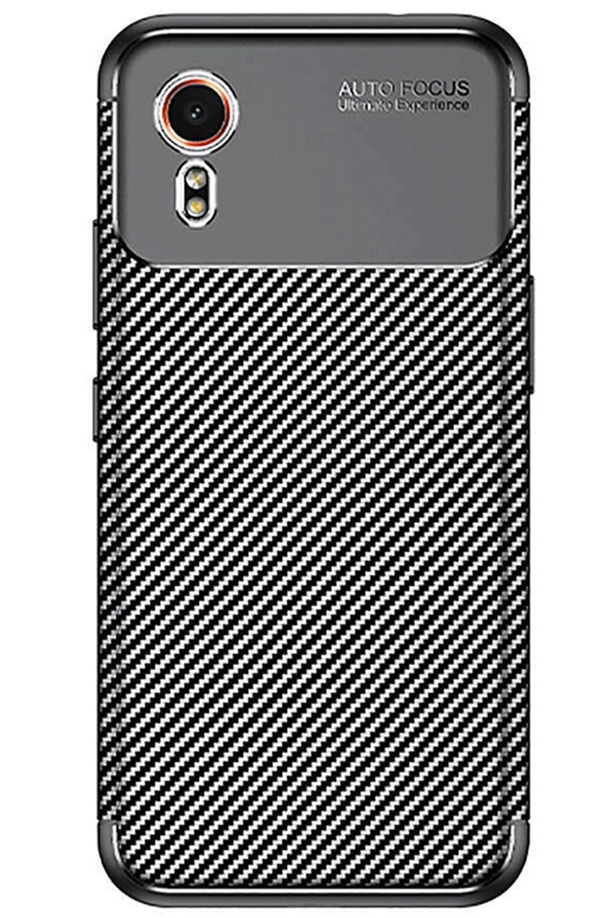 Mey İthalat® Samsung Galaxy XCover 7 Kılıf Auto Focus Karbon Kapak - Siyah